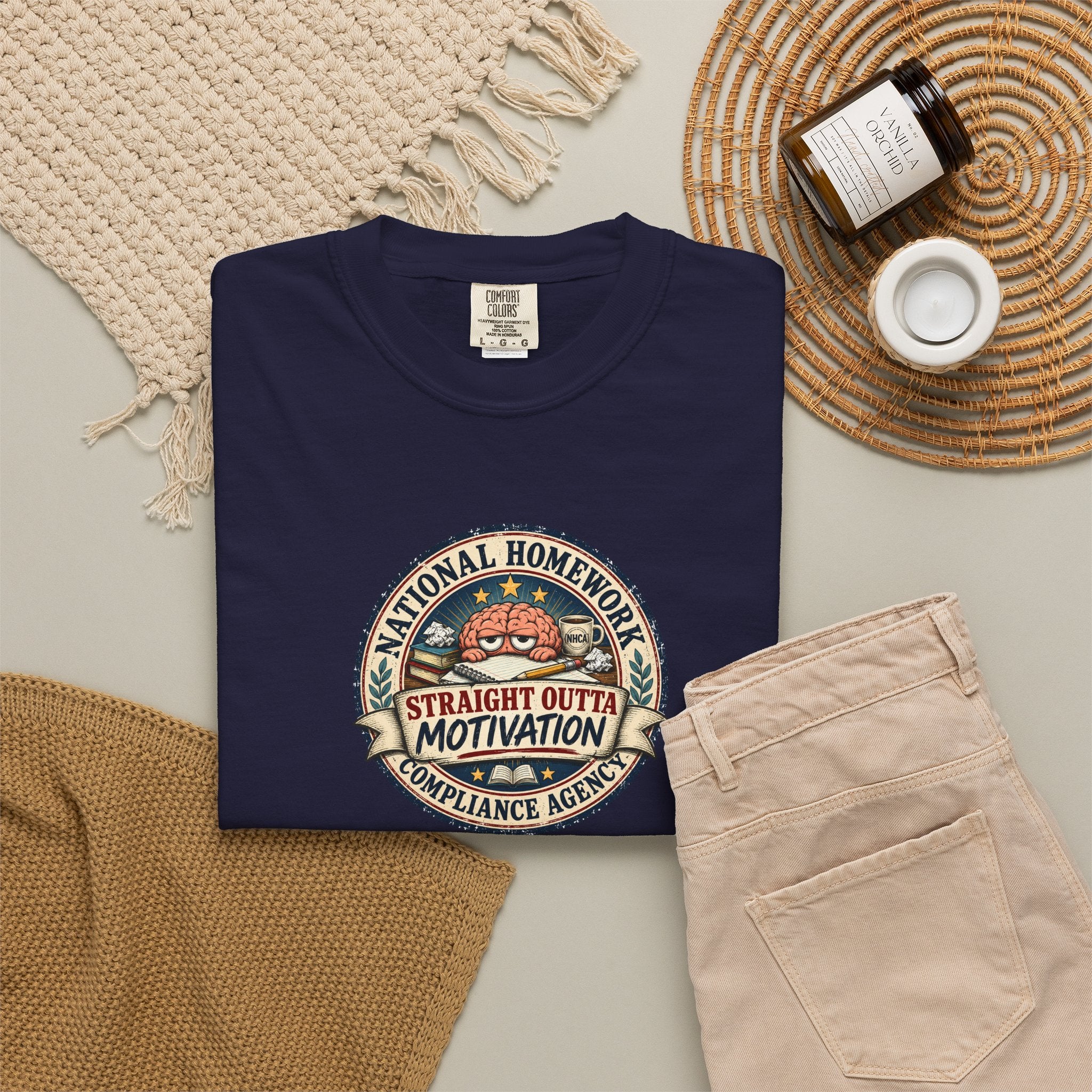 National Homework Compliance Agency Straight Outta Motivation T-Shirt
