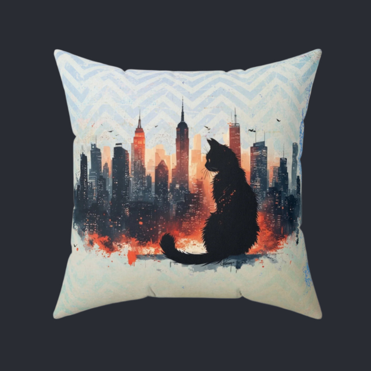 Urban Kitty Decorative Pillow, Home Decor