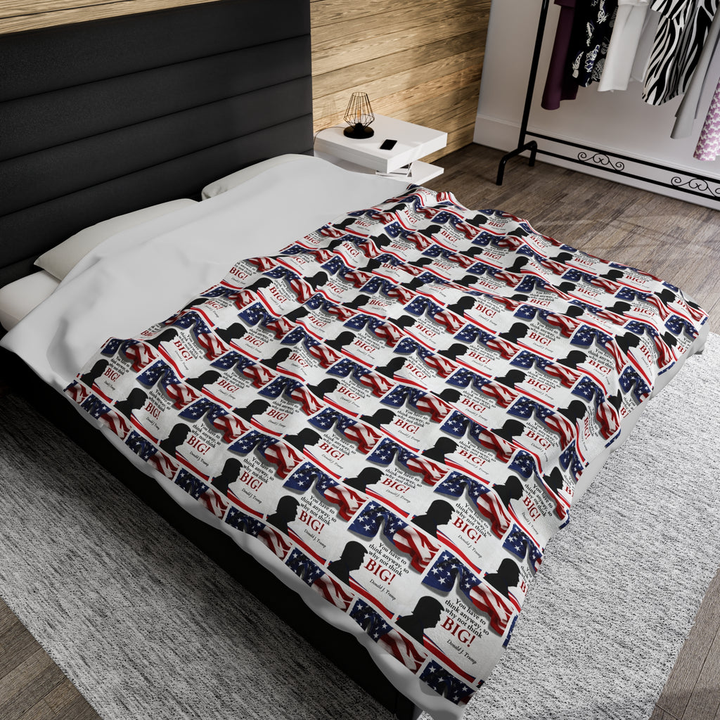 Trump: Think Big Velveteen Plush Blanket