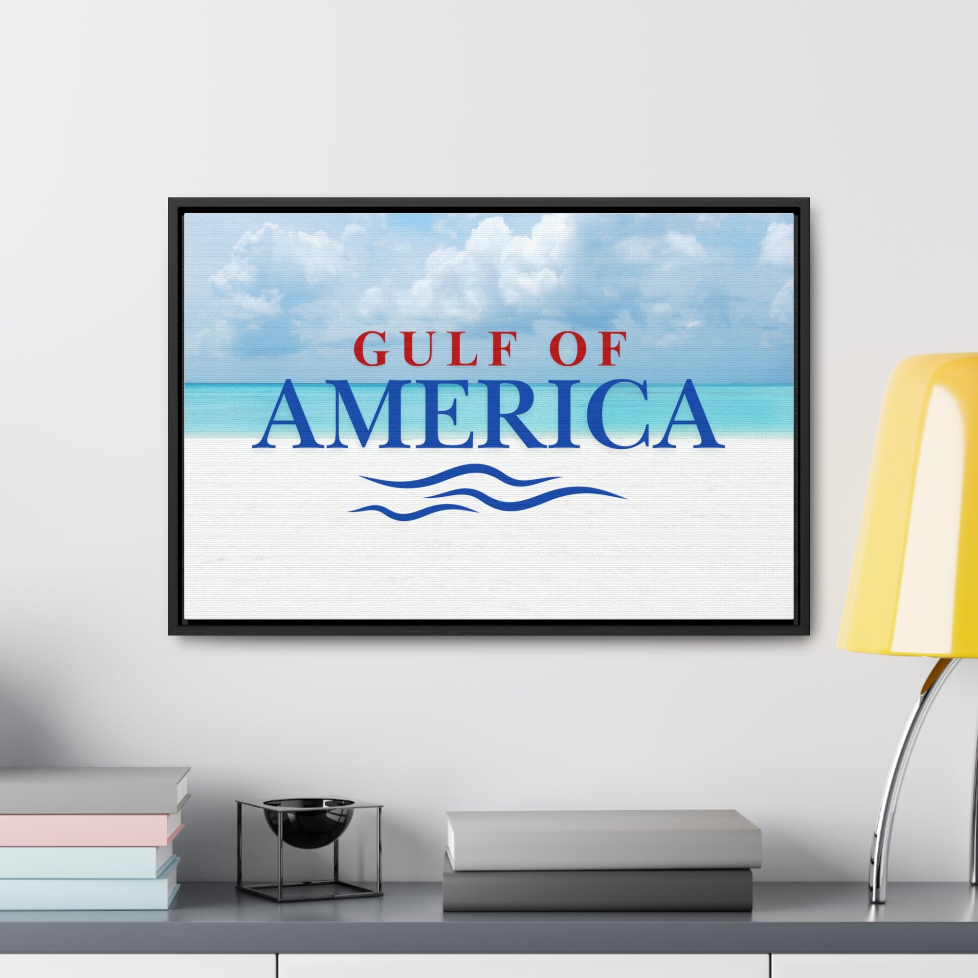 American Gulf Canvas Wrap - Coastal Wall Art for Beach Lovers