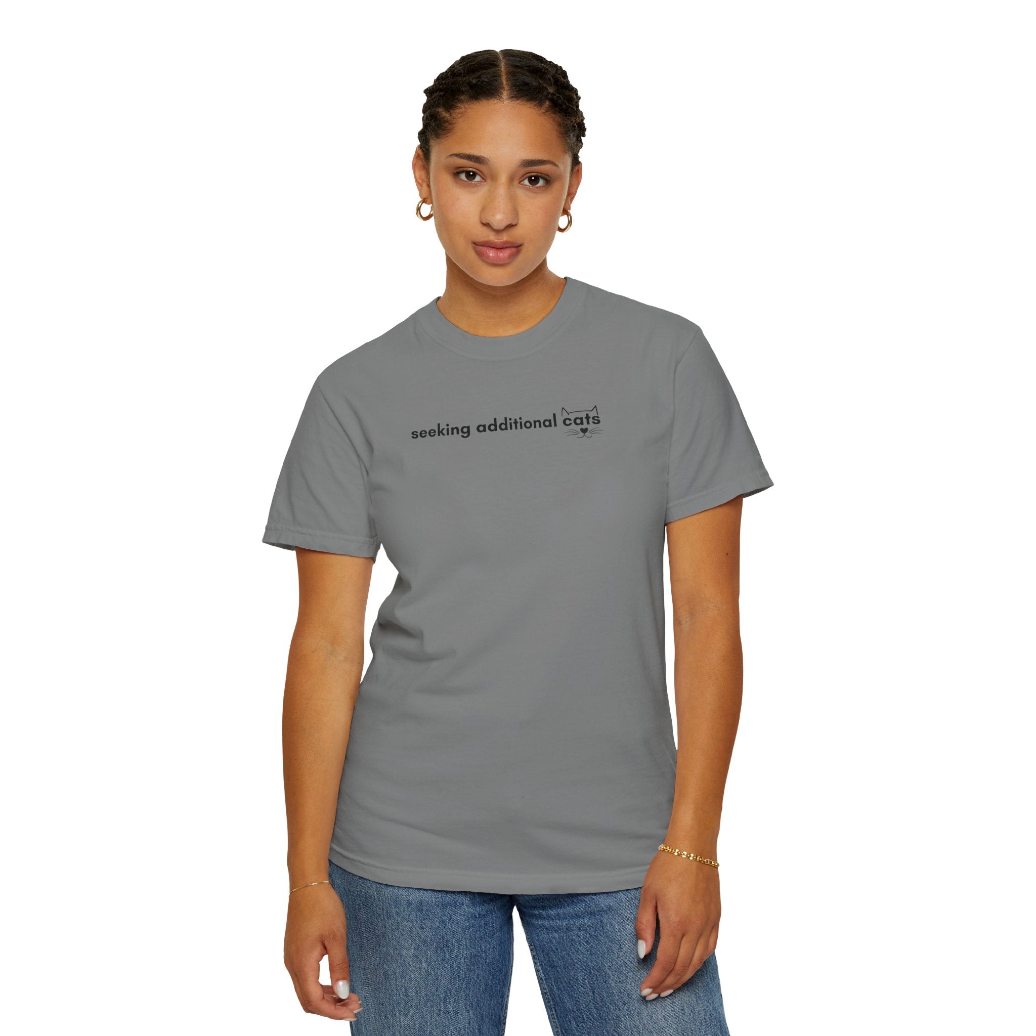 Seeking Additional Cats T-Shirt | Cat Lover Minimal Tee