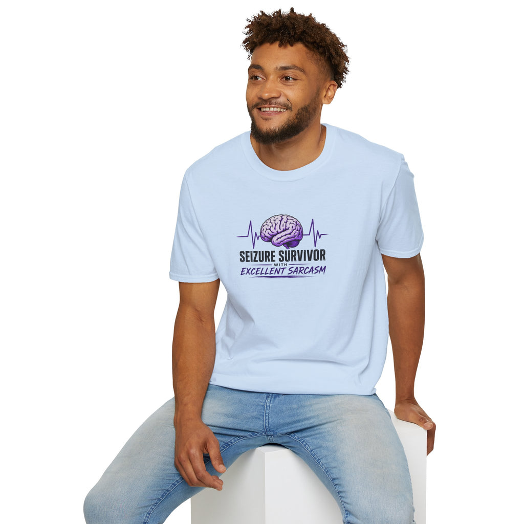 Seizure Survivor With Excellent Sarcasm Epilepsy T-Shirt