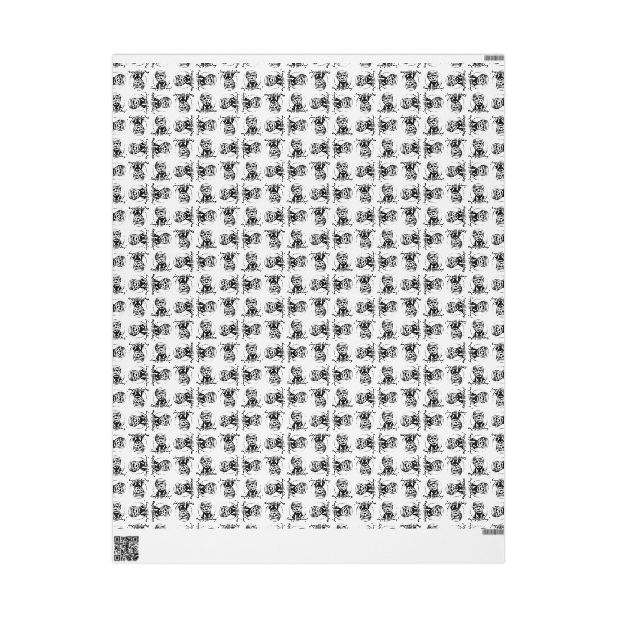 Whimsical Trump Happy Birthday Wrapping Paper