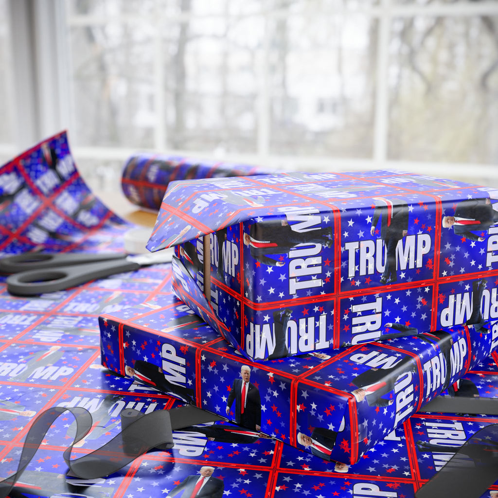 All Occasion Trump Themed Wrapping Paper