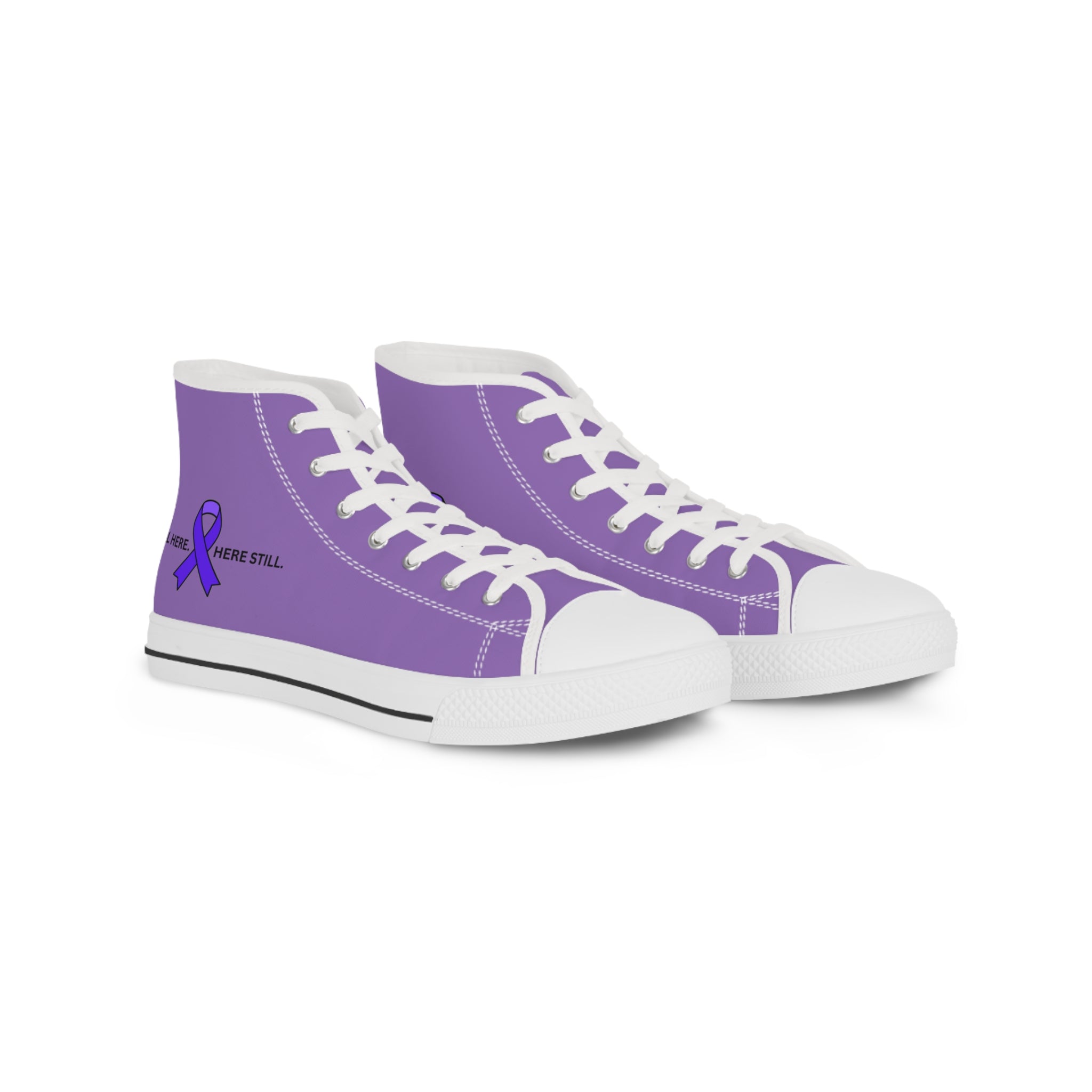 Still Here. Here Still. Men’s High-Top Sneakers – Epilepsy Awareness
