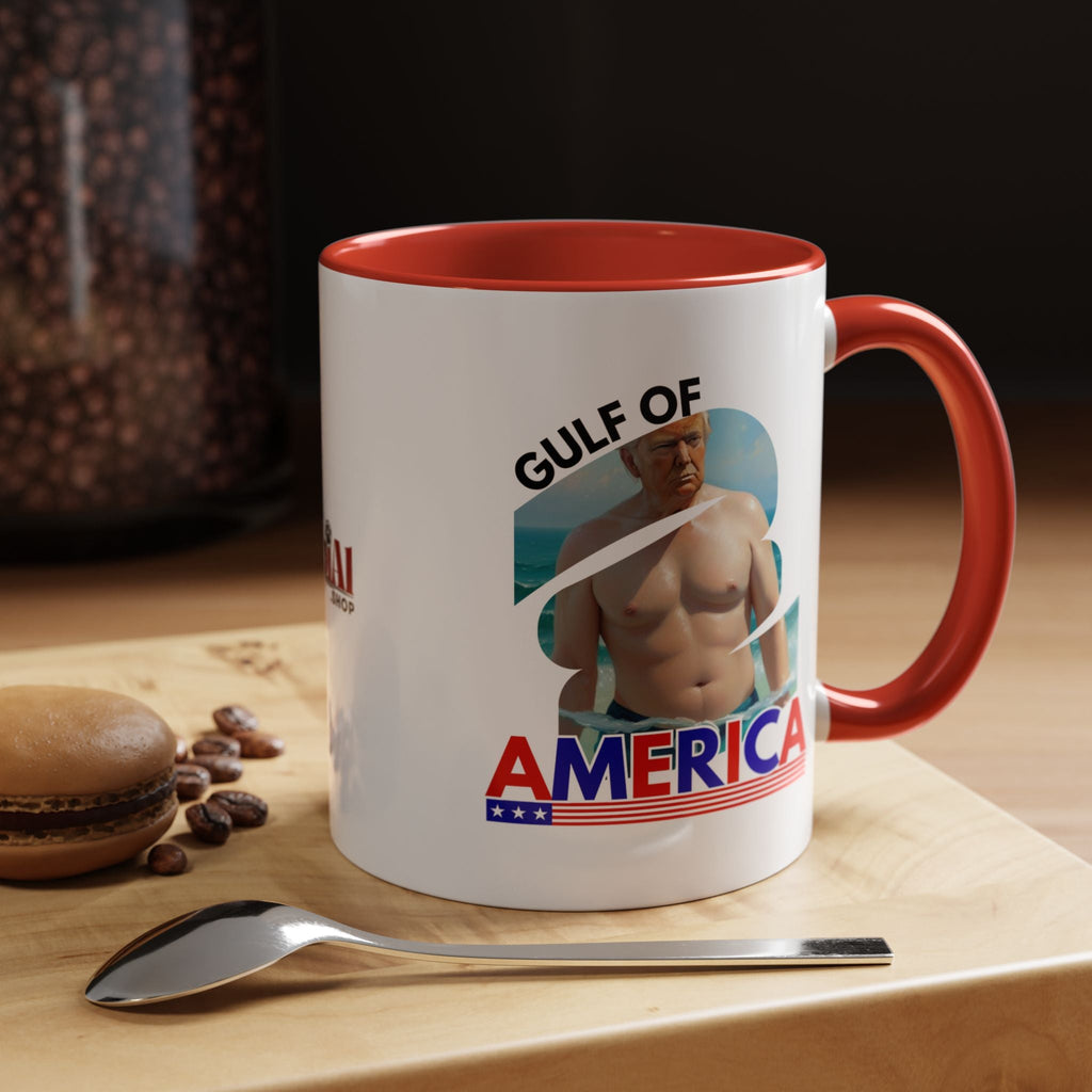 Trump's Gulf of America Accent Coffee Mug Printify