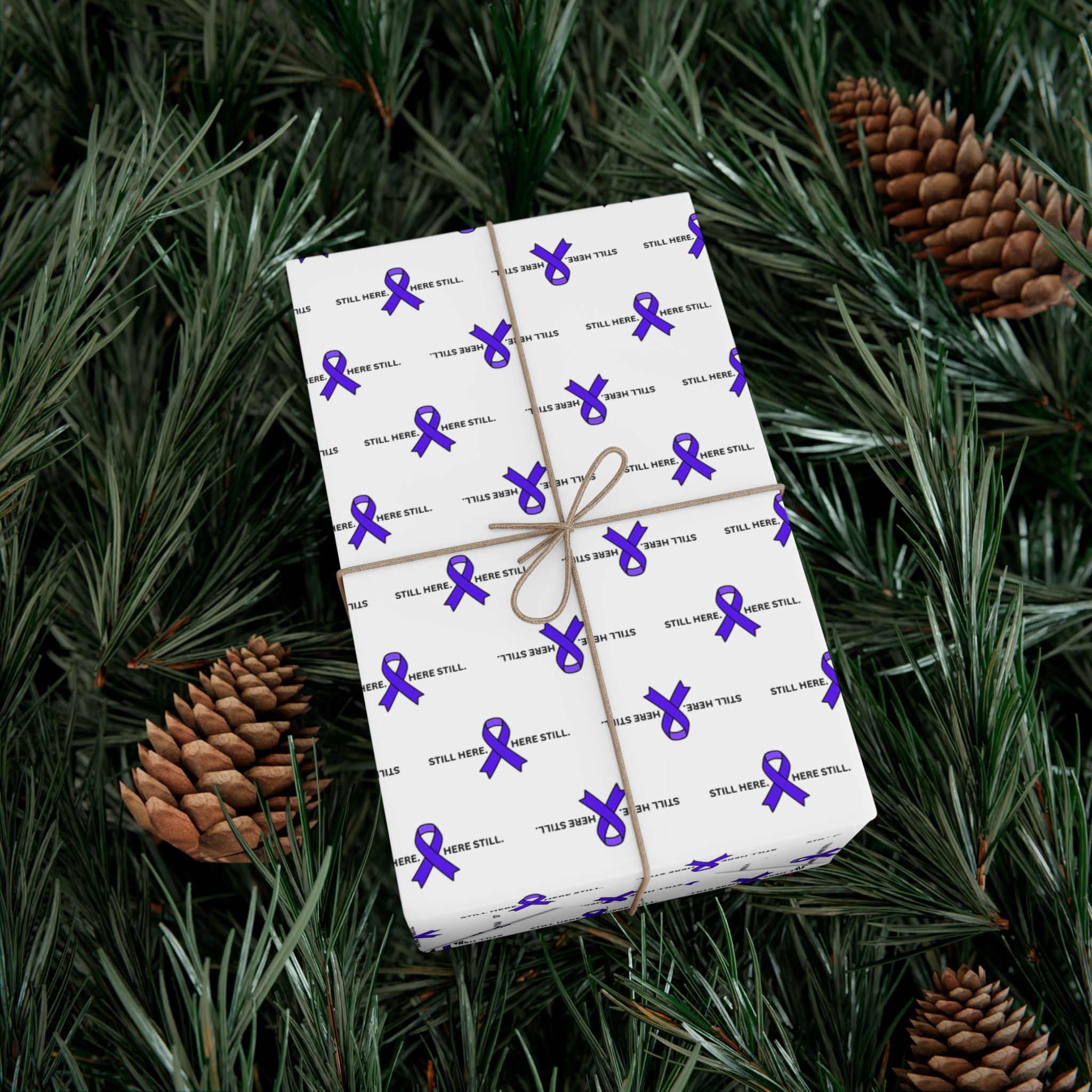 Still Here. Here Still. Gift Wrap Paper (Epilepsy Awareness)