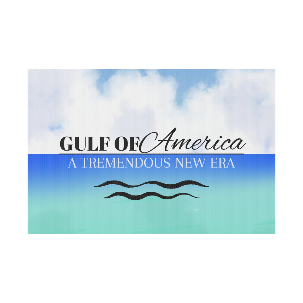 American Gulf Plastic Yard Sign