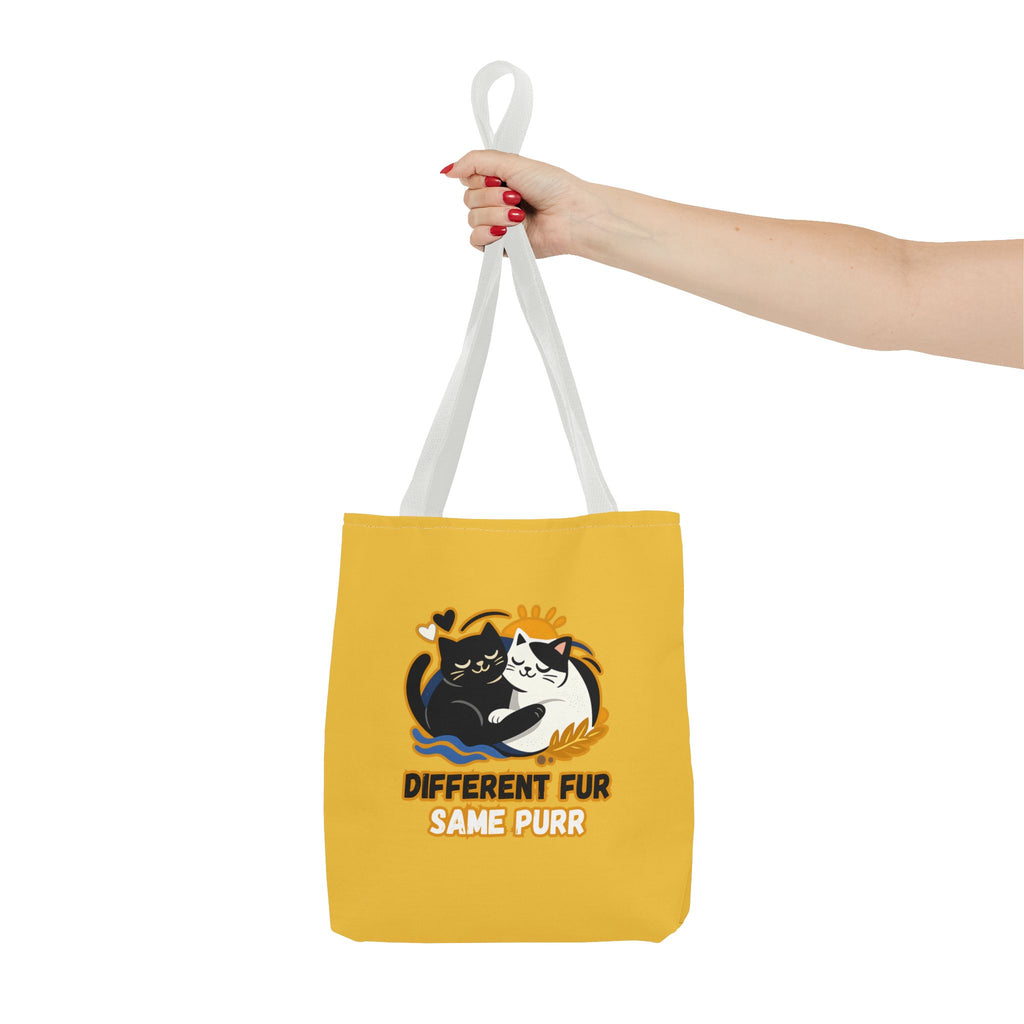 Different Fur, Same Purr Cat Tote Bag – Cozy Friendship Market Bag