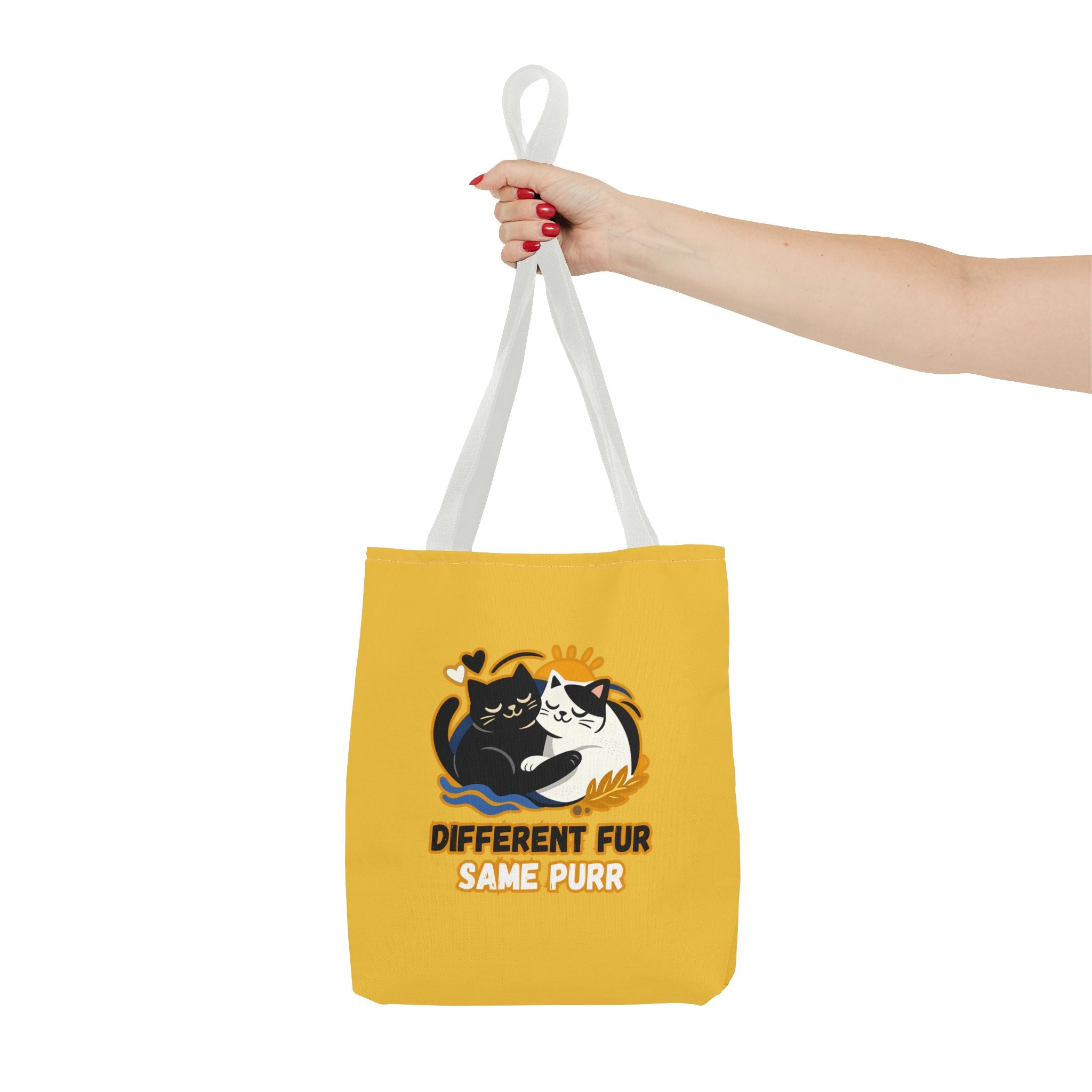 Different Fur, Same Purr Cat Tote Bag – Cozy Friendship Market Bag