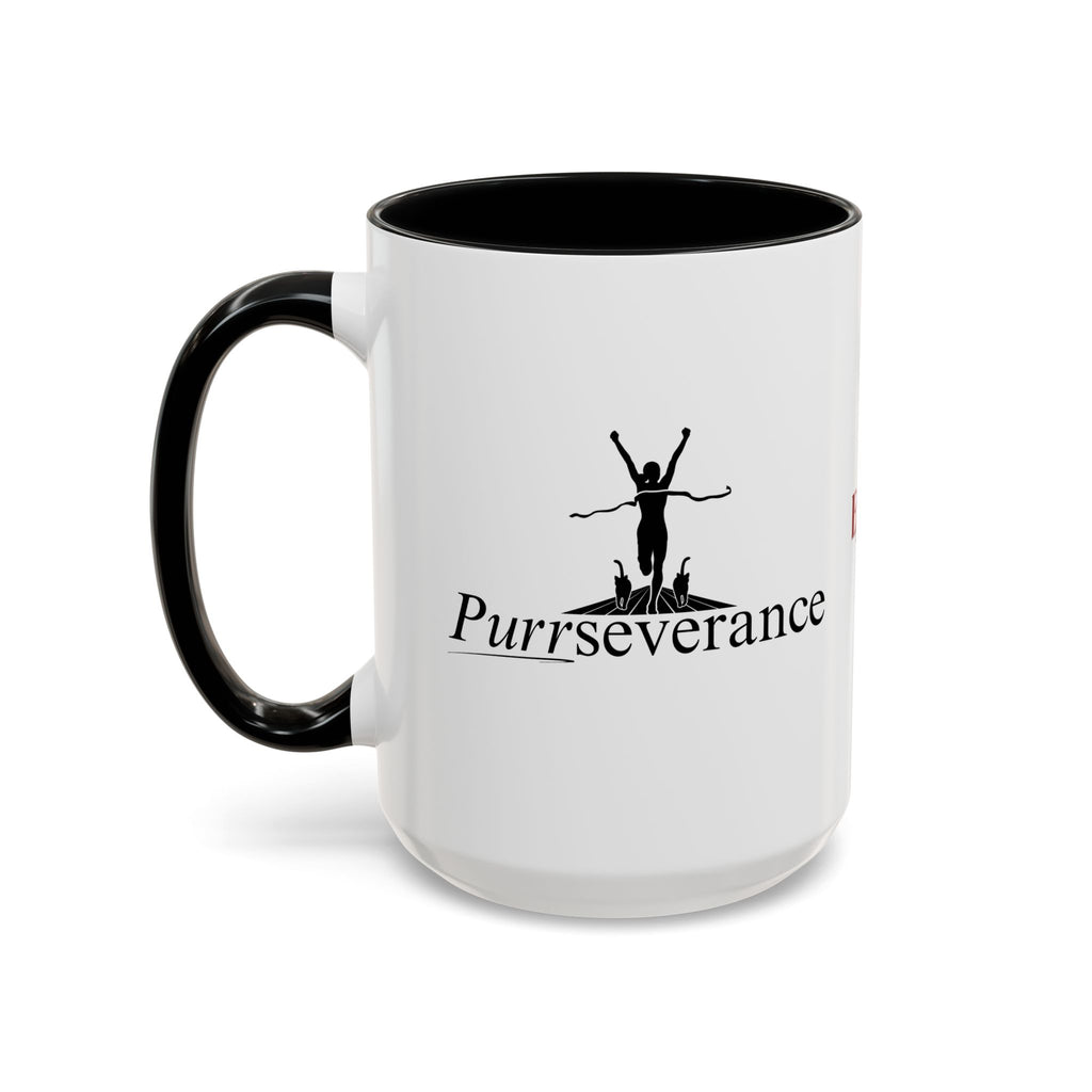 Purrseverance Accent Coffee Mug (11, 15oz)