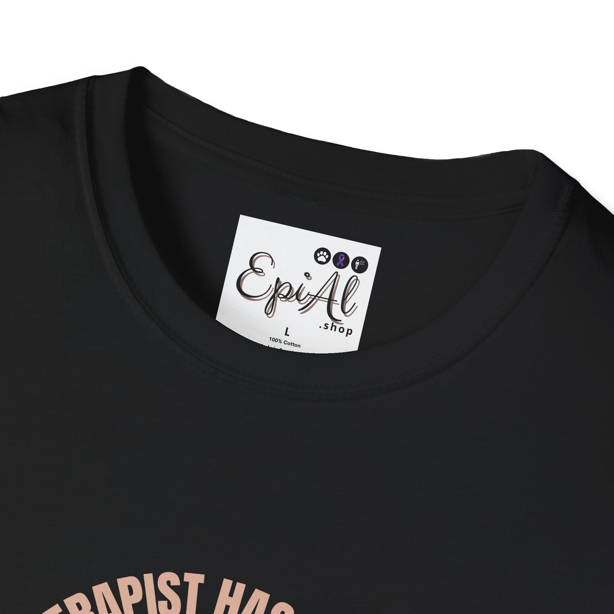 Whimsical Cat Therapy T-Shirt | Cute Pet Lover Tee