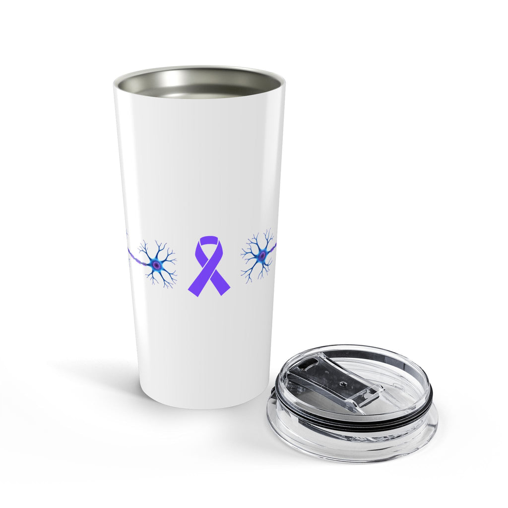 Epilepsy Awareness Purple Ribbon & Neuron 20 oz Insulated Tumbler