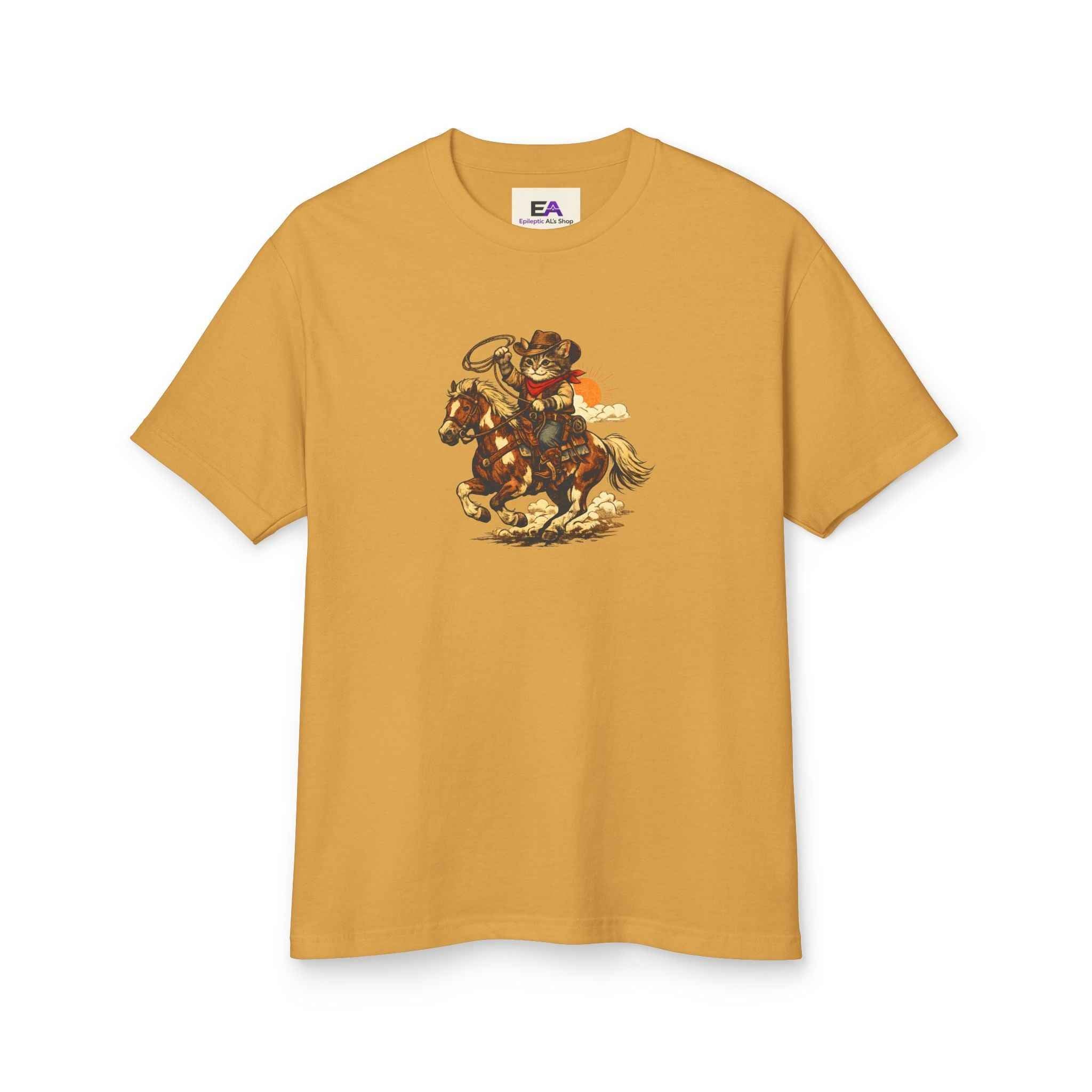 Cowboy Cat Lasso T-Shirt | Vintage Western Cat Graphic Tee