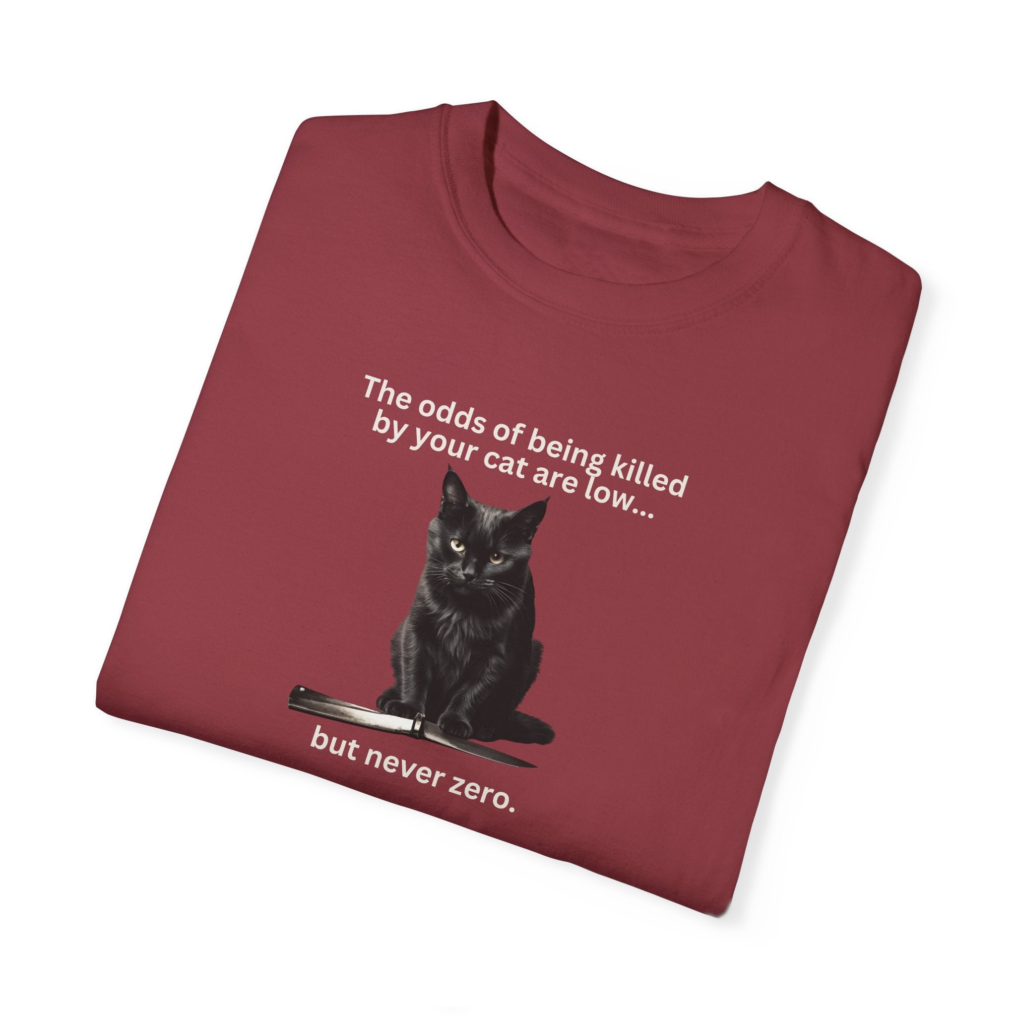 Photo depicting the ​Odds Unisex Garment-Dyed T-shirt from EpiAl's Shop.