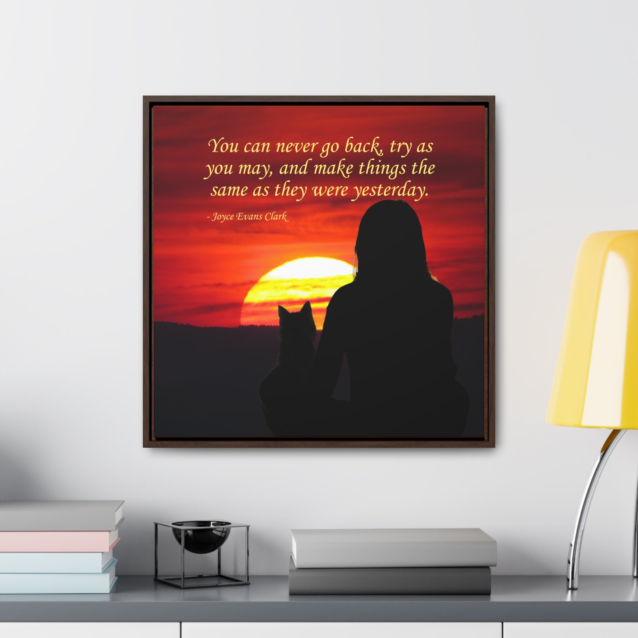 Try As You May Gallery Canvas Wraps, Square Frame