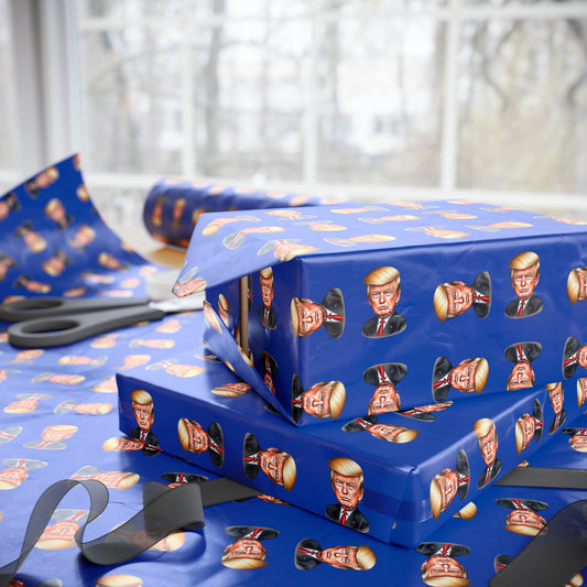 Colorful Trump Face Gift Wrap Paper for All Occasions