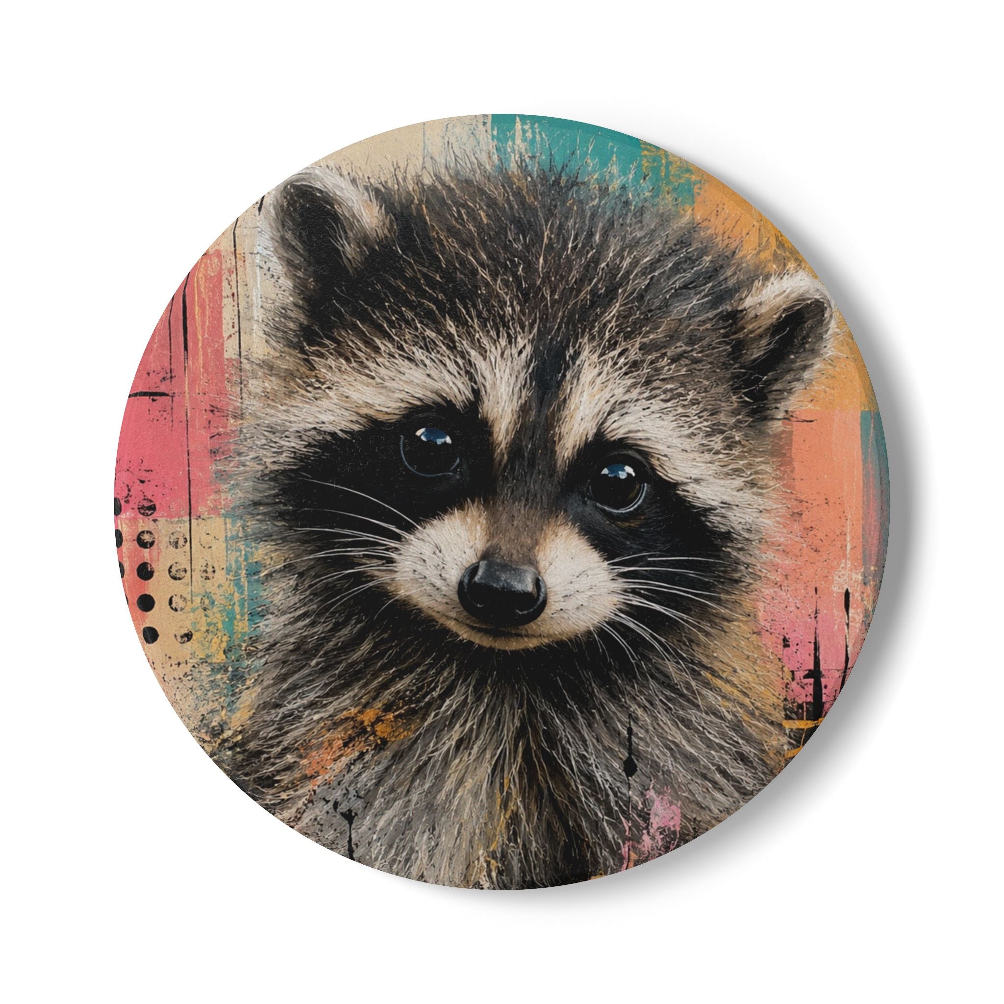 Jimothy Raccoon Ceramic Coaster