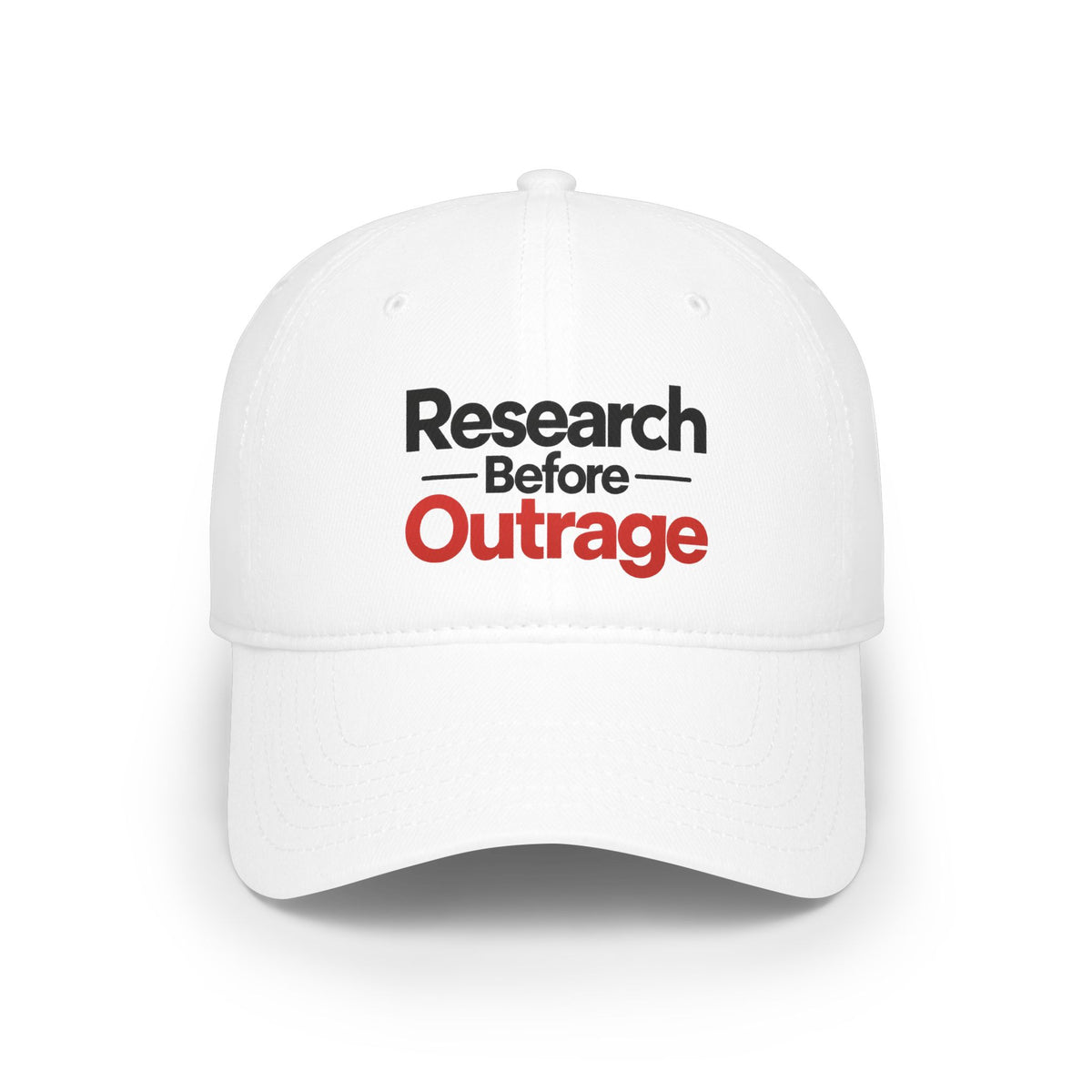 Research Before Outrage Baseball Cap | Social Media & True Crime Gift