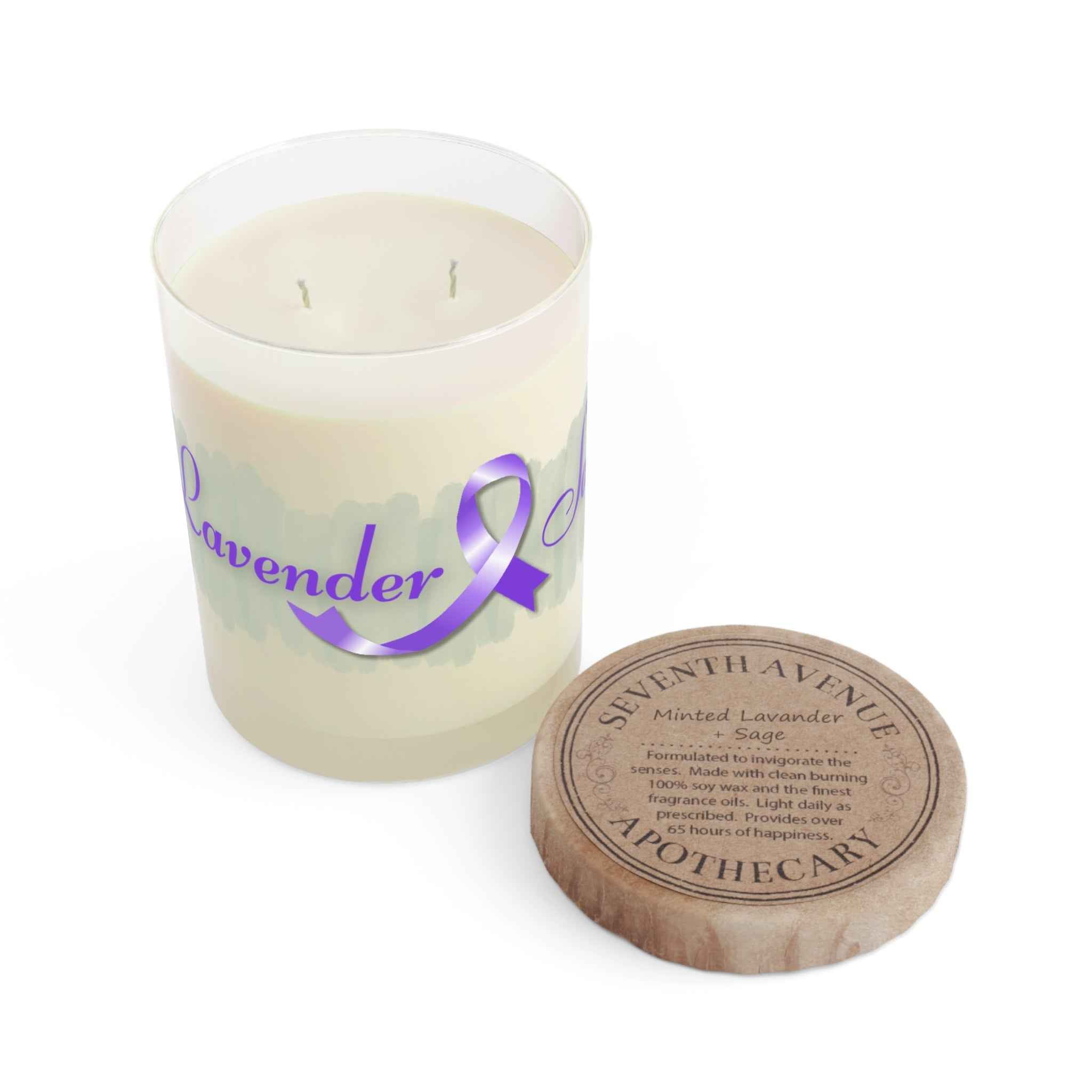 Minted Lavender & Sage Epilepsy Awareness Candle – Glass Jar