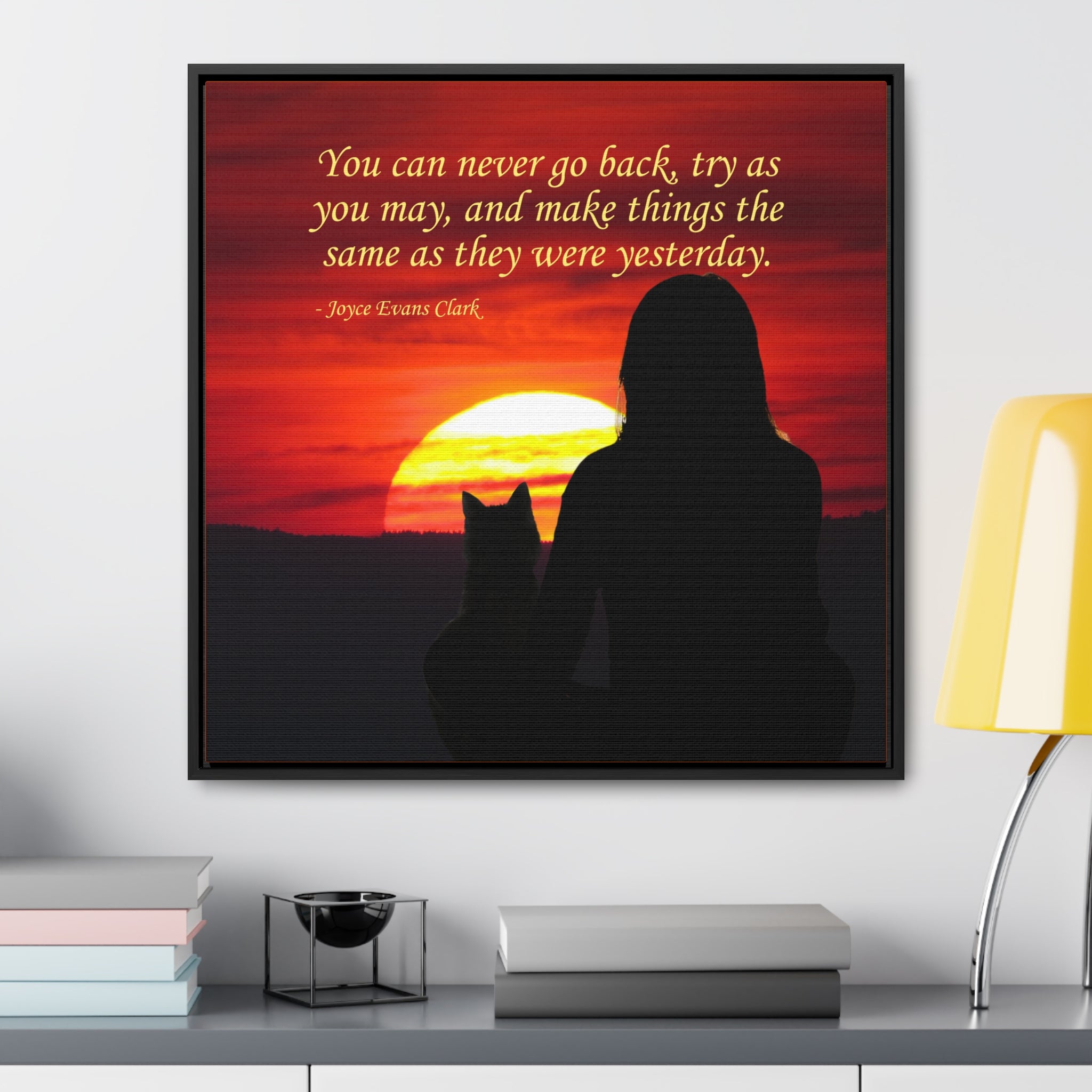 Try As You May Gallery Canvas Wraps, Square Frame
