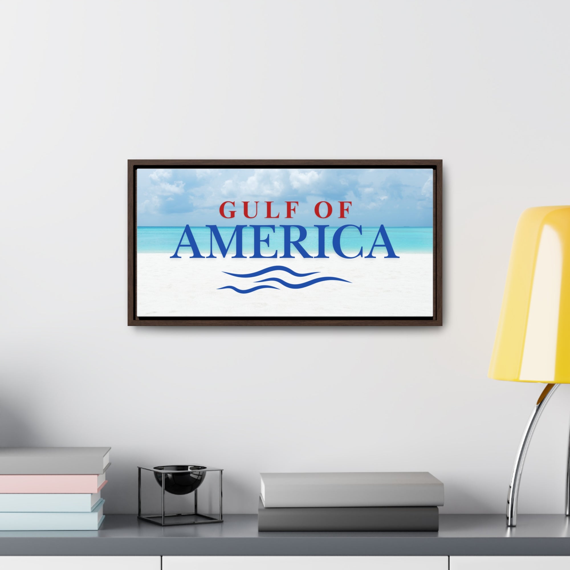 American Gulf Canvas Wrap - Coastal Wall Art for Beach Lovers