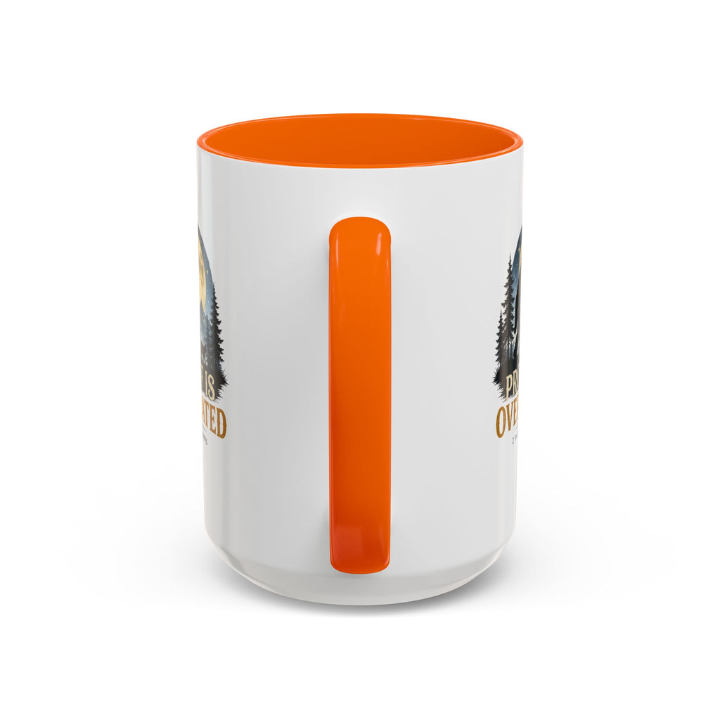 Proof Is Overrated Sasquatch & Black Cat Accent Mug