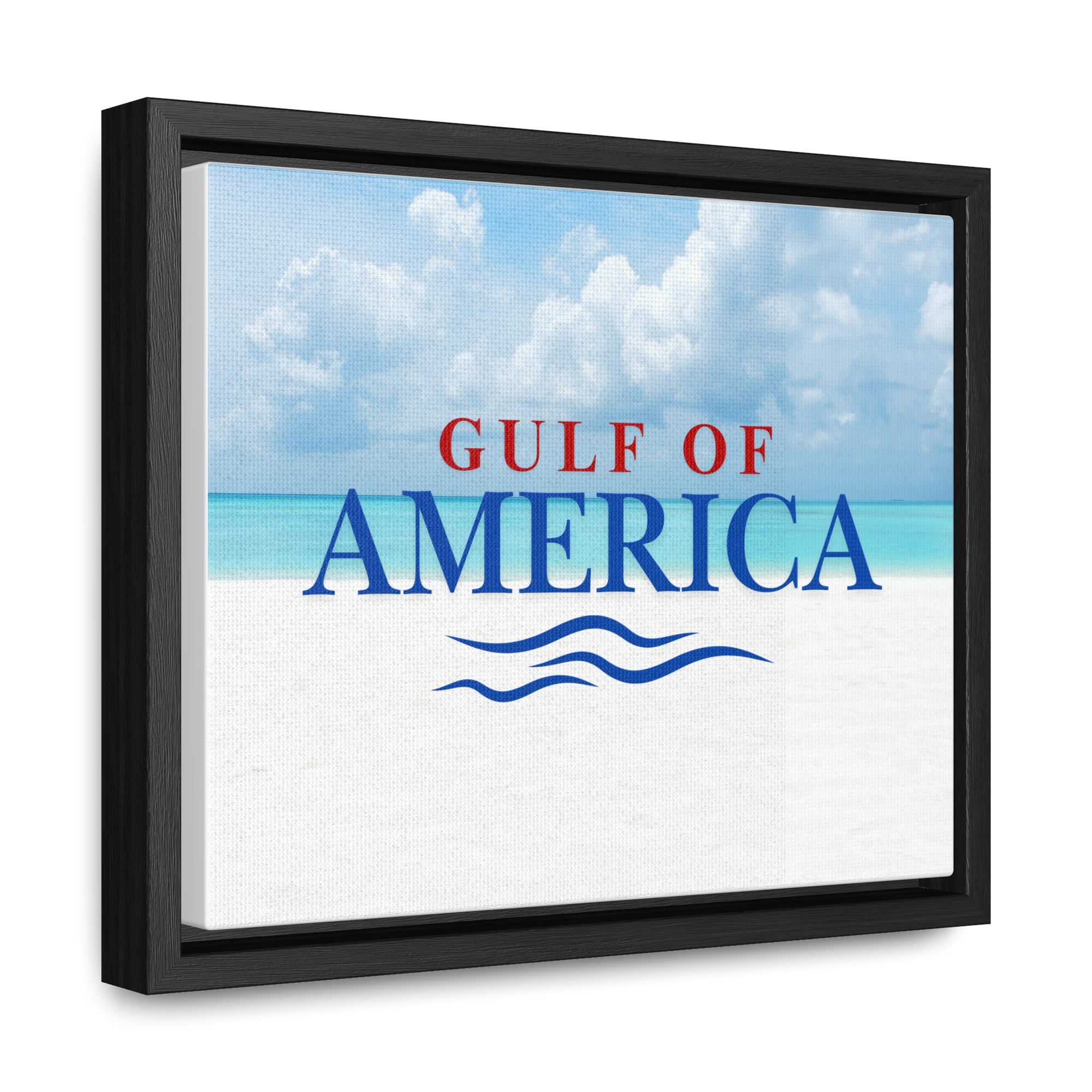 American Gulf Canvas Wrap - Coastal Wall Art for Beach Lovers