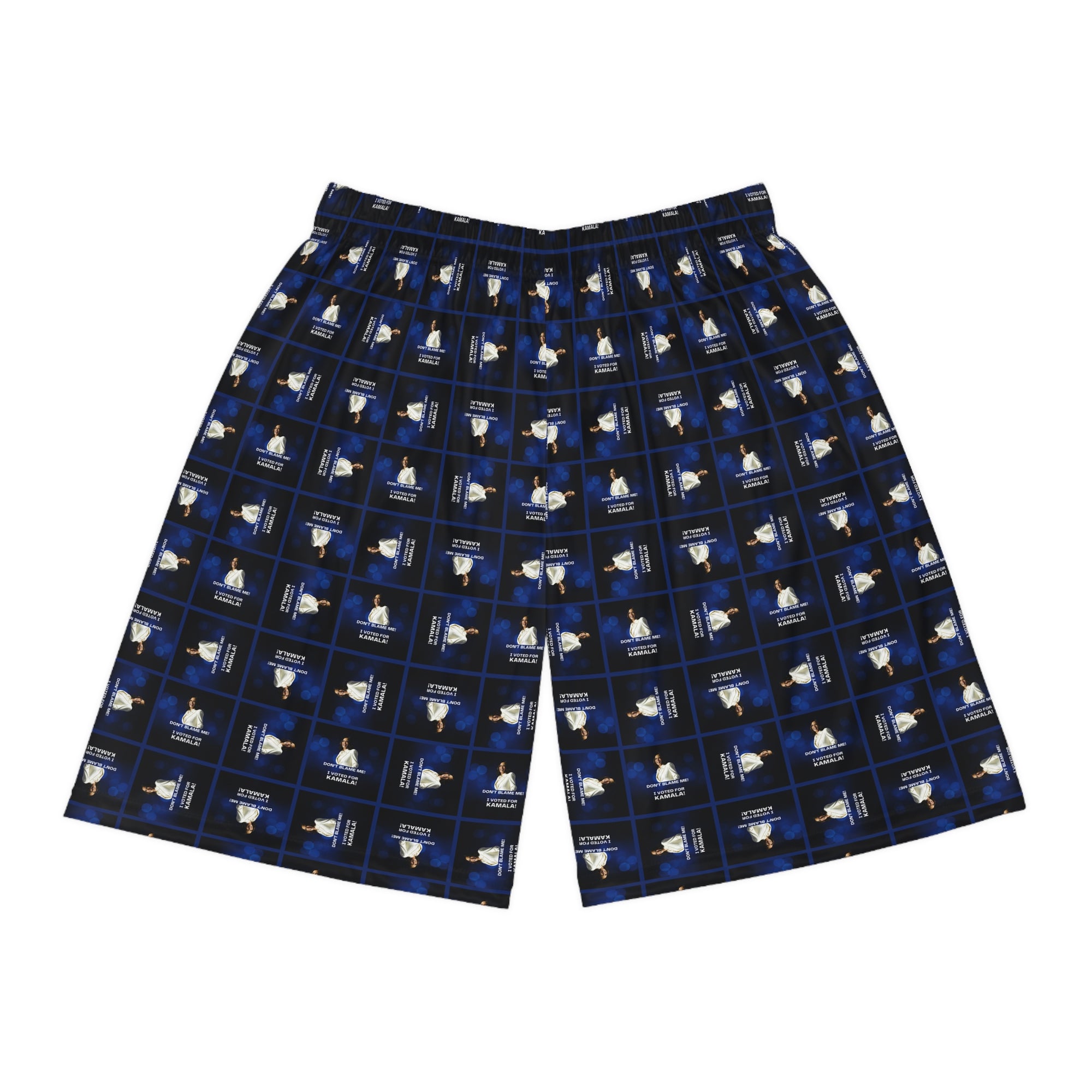 Stylish Basketball Shorts with Voted for Kamala Pattern