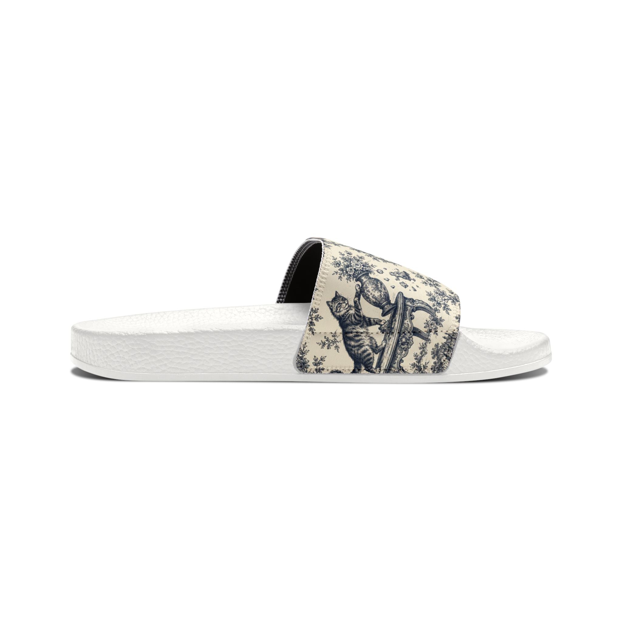 Toile Cats Slide Sandals (Removal Straps)