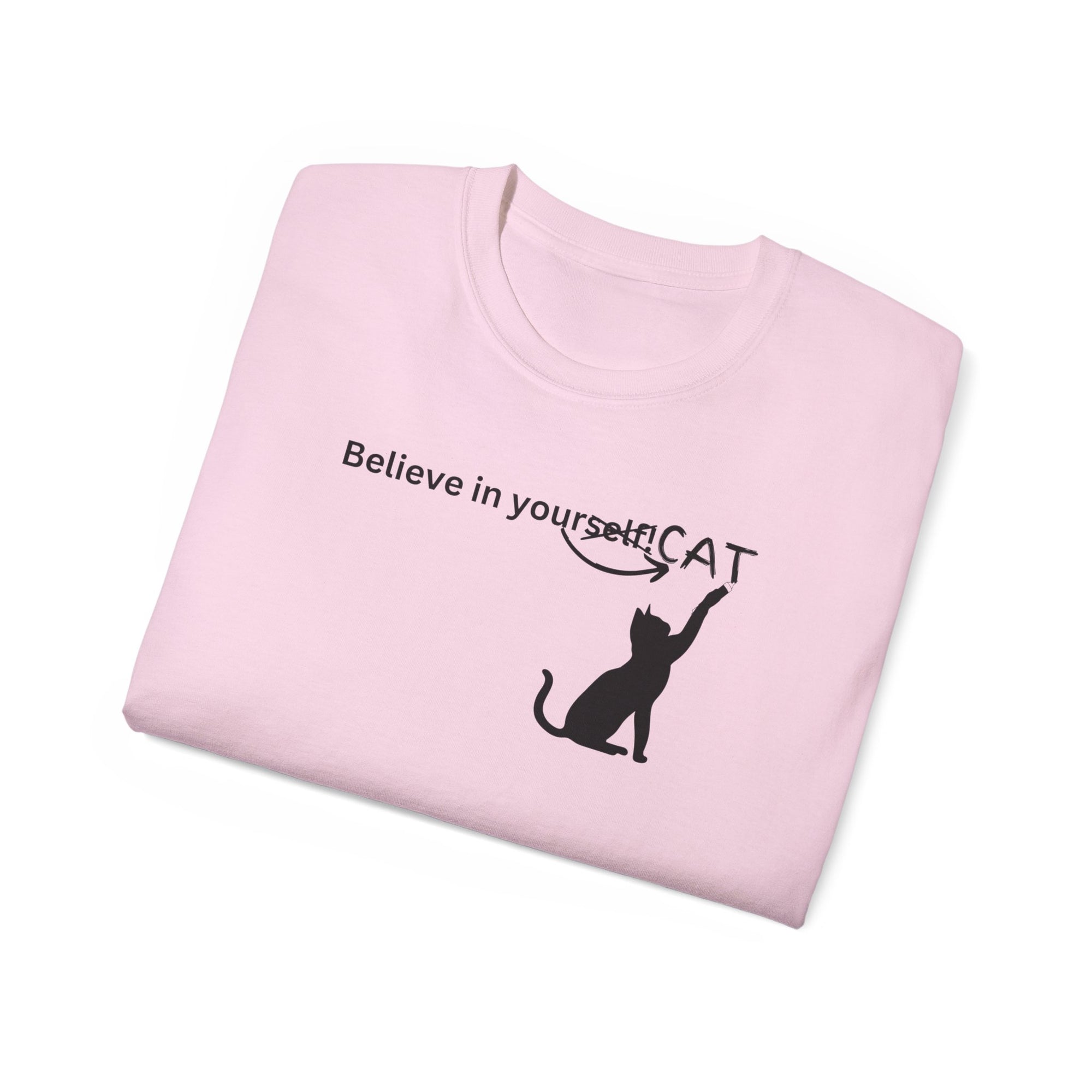 Believe In Your Cat Unisex Ultra Cotton Tee - T - Shirt - Epileptic Al’s Shop