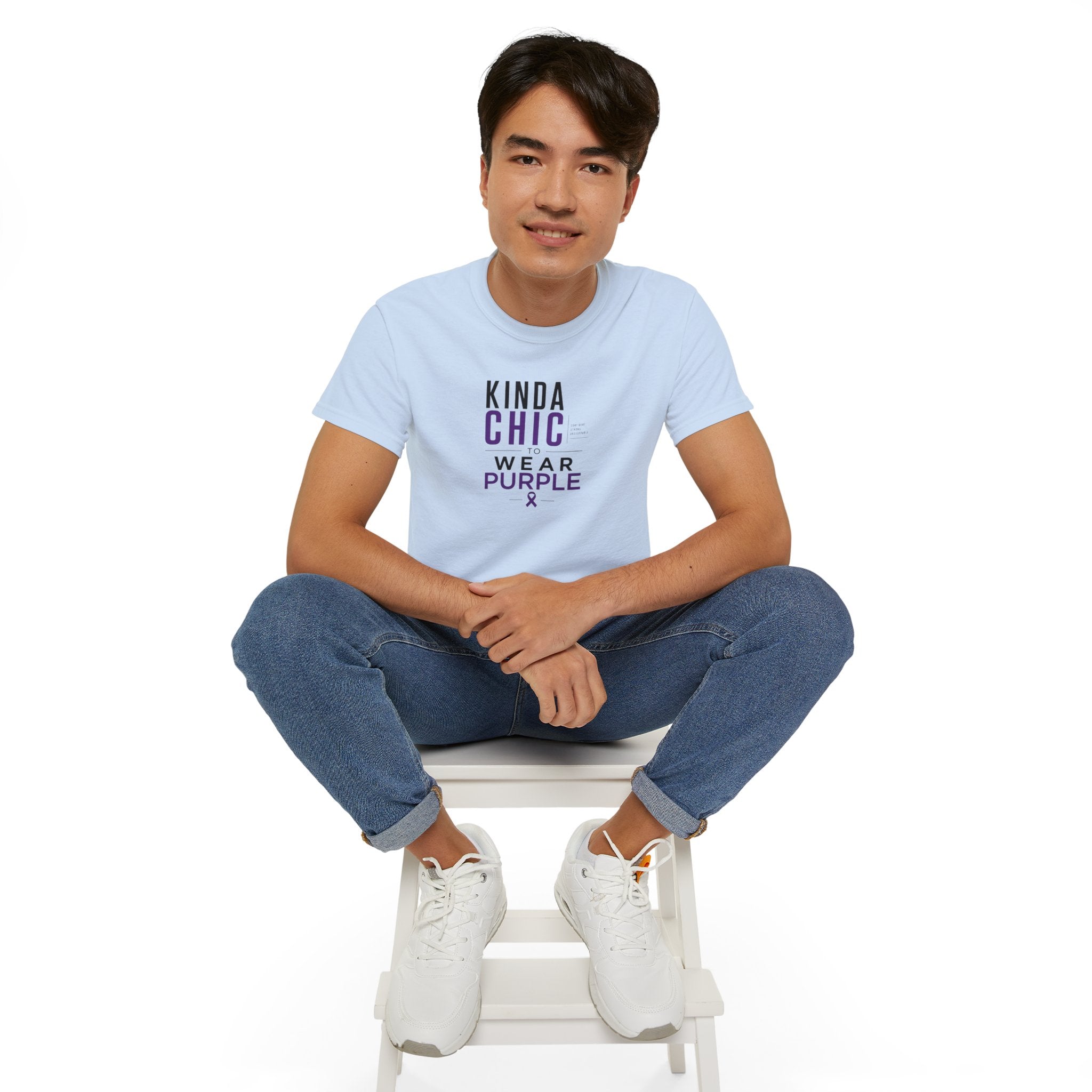 Kinda Chic to Wear Purple Epilepsy Awareness T-Shirt