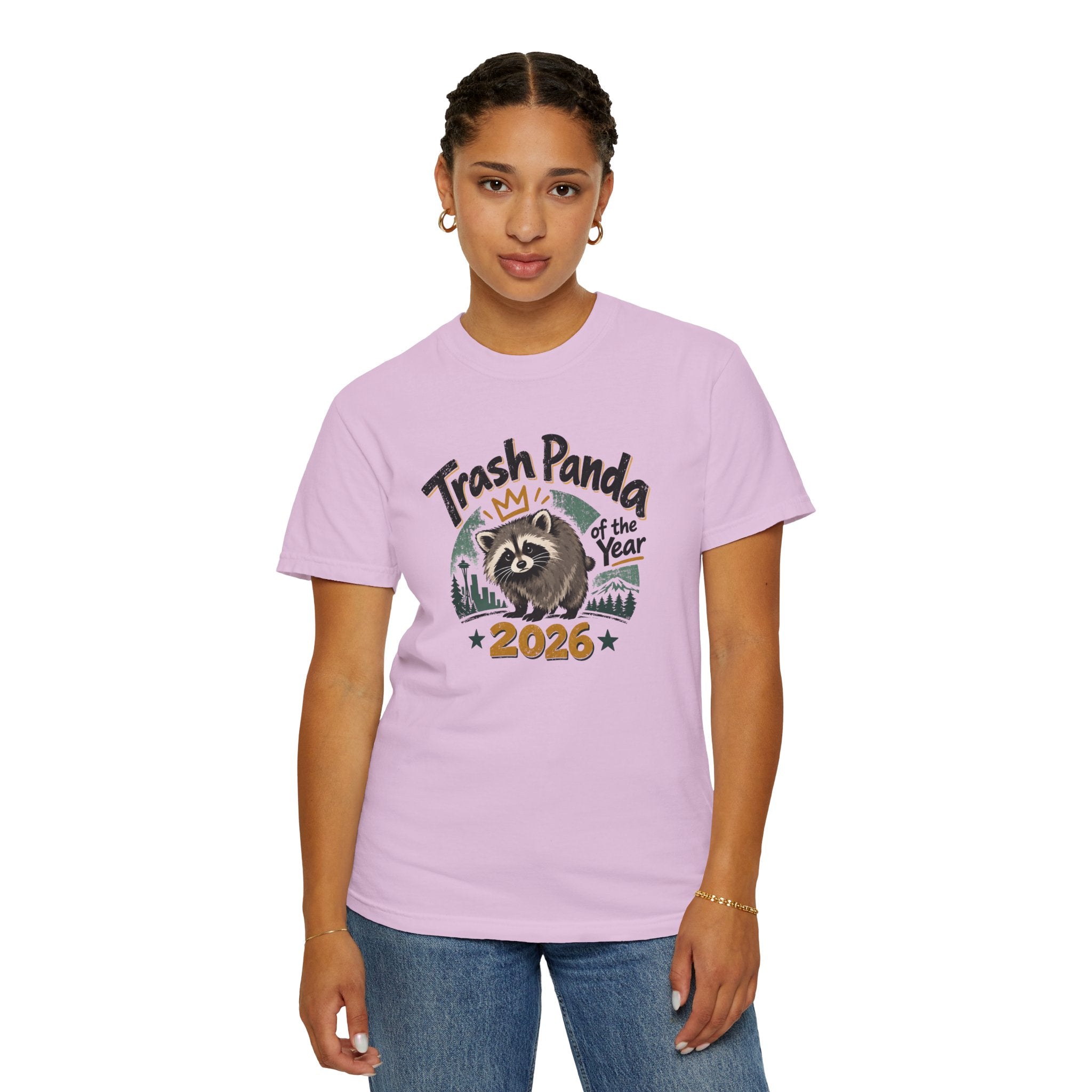 Trash Panda of the Year 2026 Garment-Dyed T-Shirt | Jimothy-Inspired Raccoon Tee