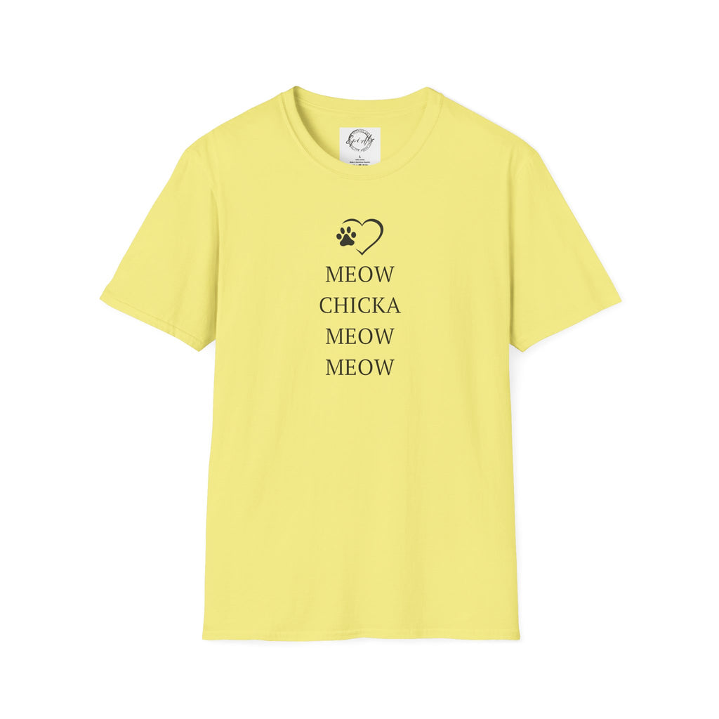 Meow Chicka Meow Meow Unisex Softstyle T - Shirt - T - Shirt - Epileptic Al’s Shop