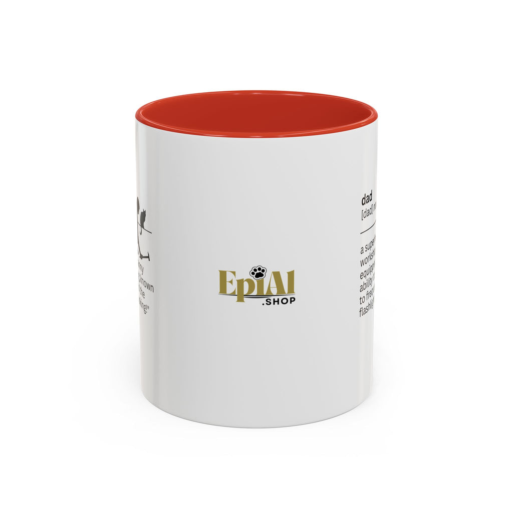 Dad Flashlight Accent Coffee Mug - Perfect Gift for Dads