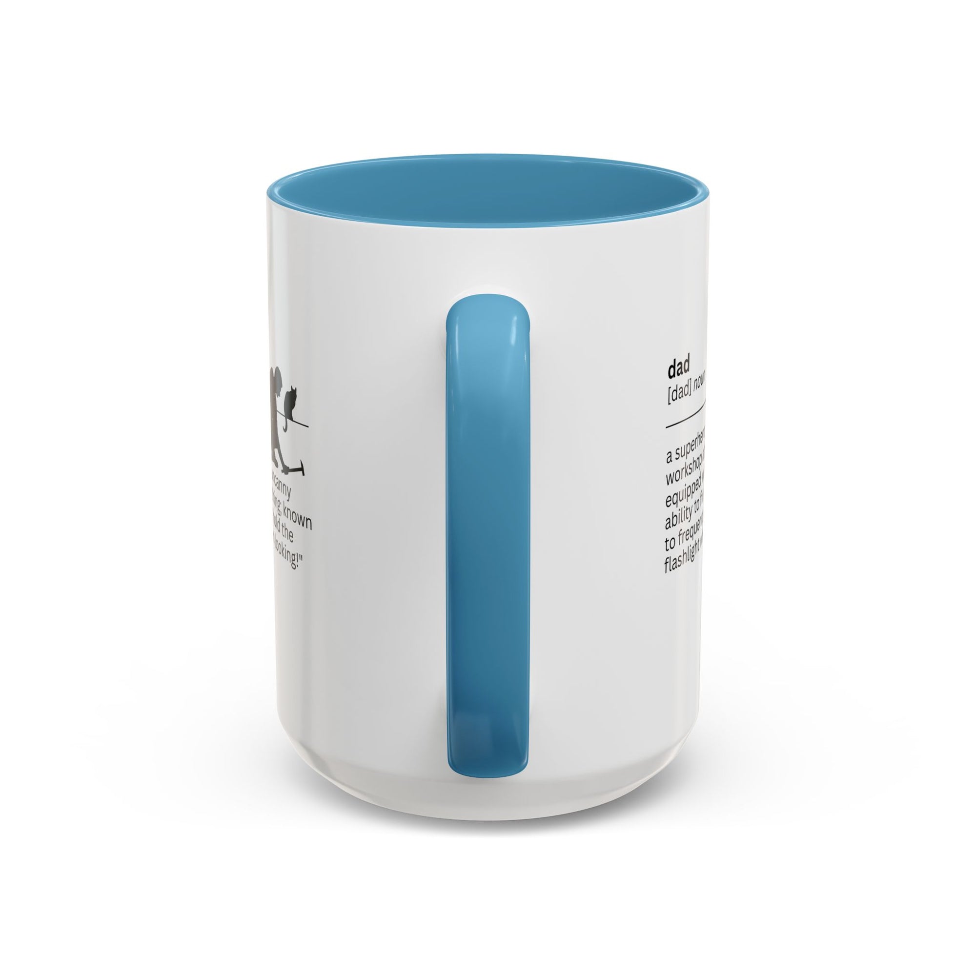 Dad Flashlight Accent Coffee Mug - Perfect Gift for Dads