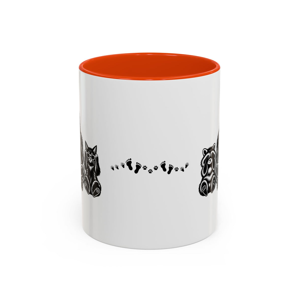 Hear No Evil, See No Evil, Speak No Evil | Bigfoot, Jimothy & Cat Accent Coffee Mug 11oz/15oz