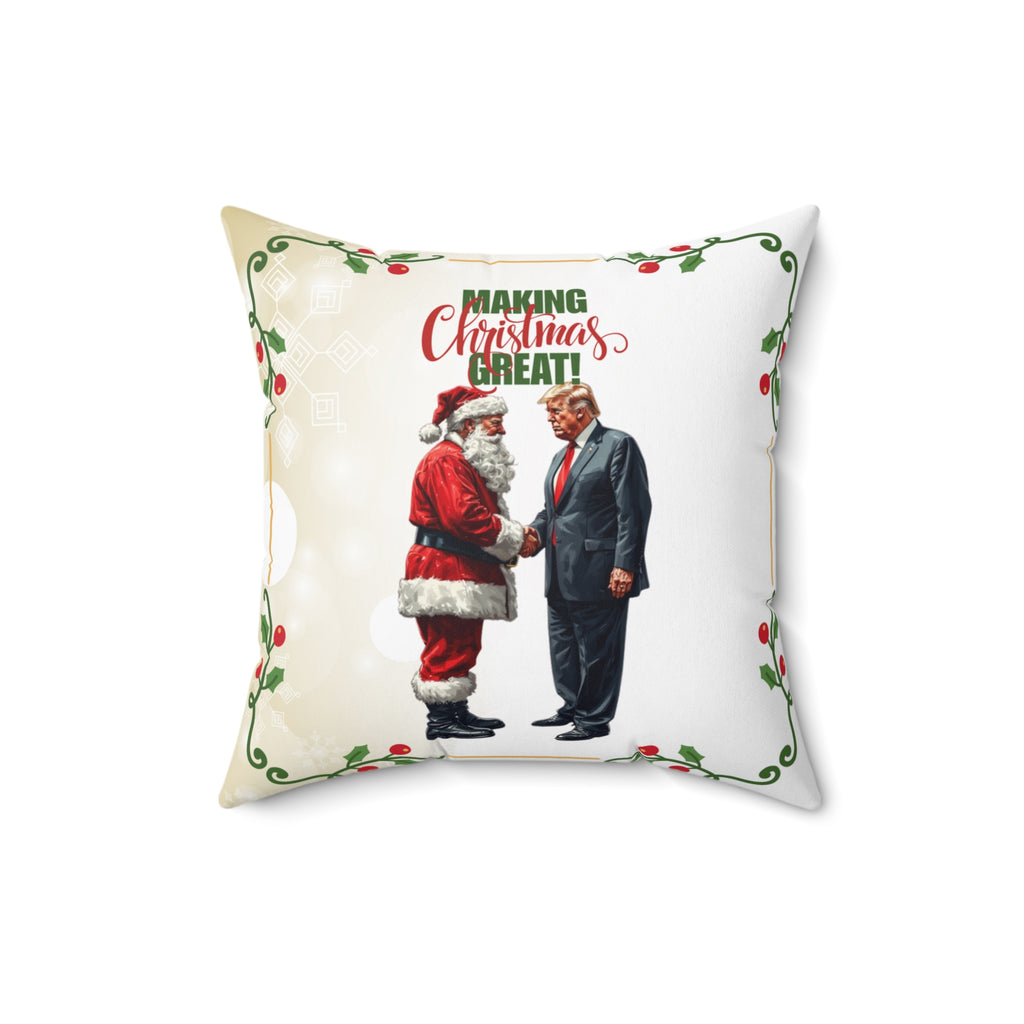Making Christmas Great Decorative Pillow, Home Decor