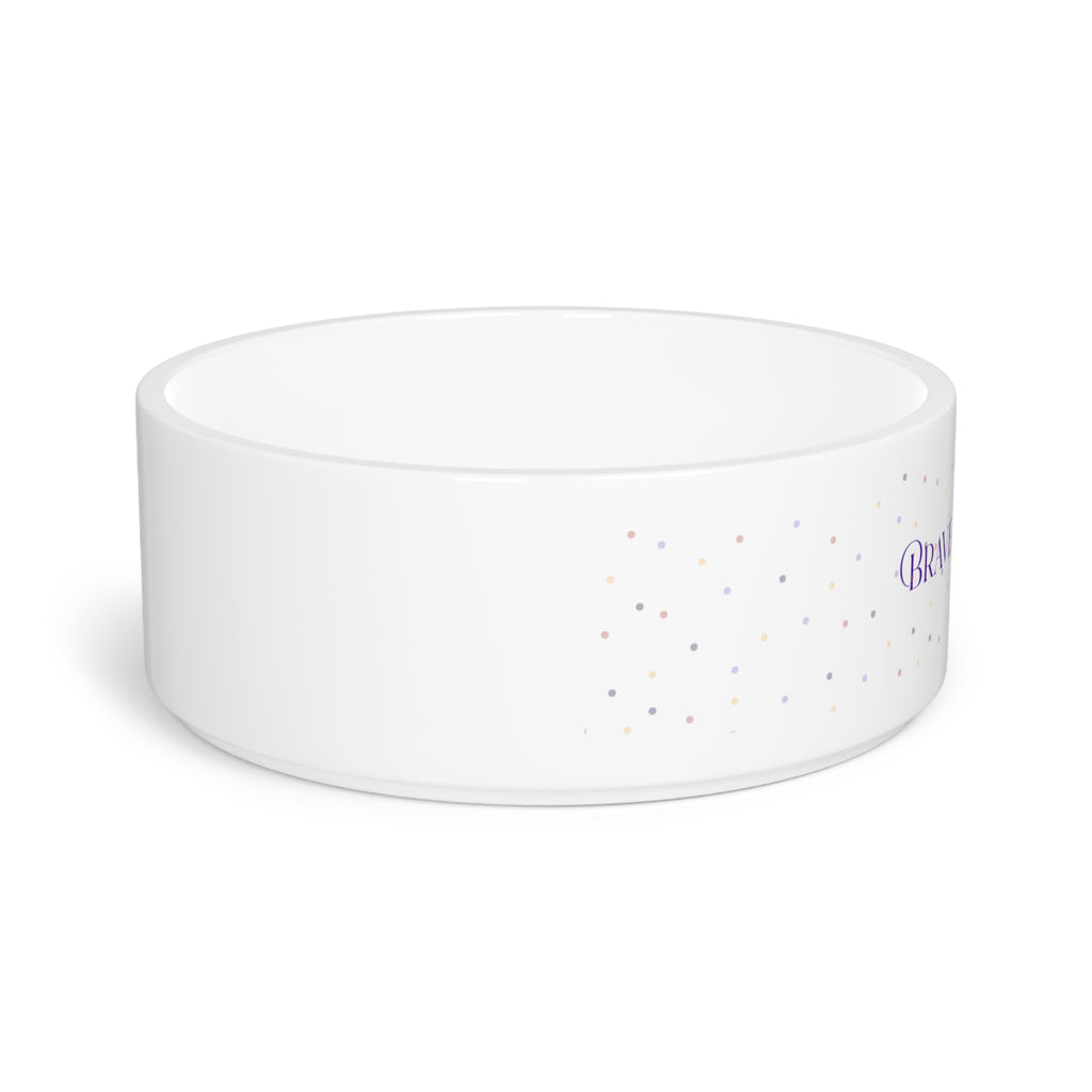 Brave Epikitty Ceramic Cat Bowl | Epileptic Cat Awareness Dish