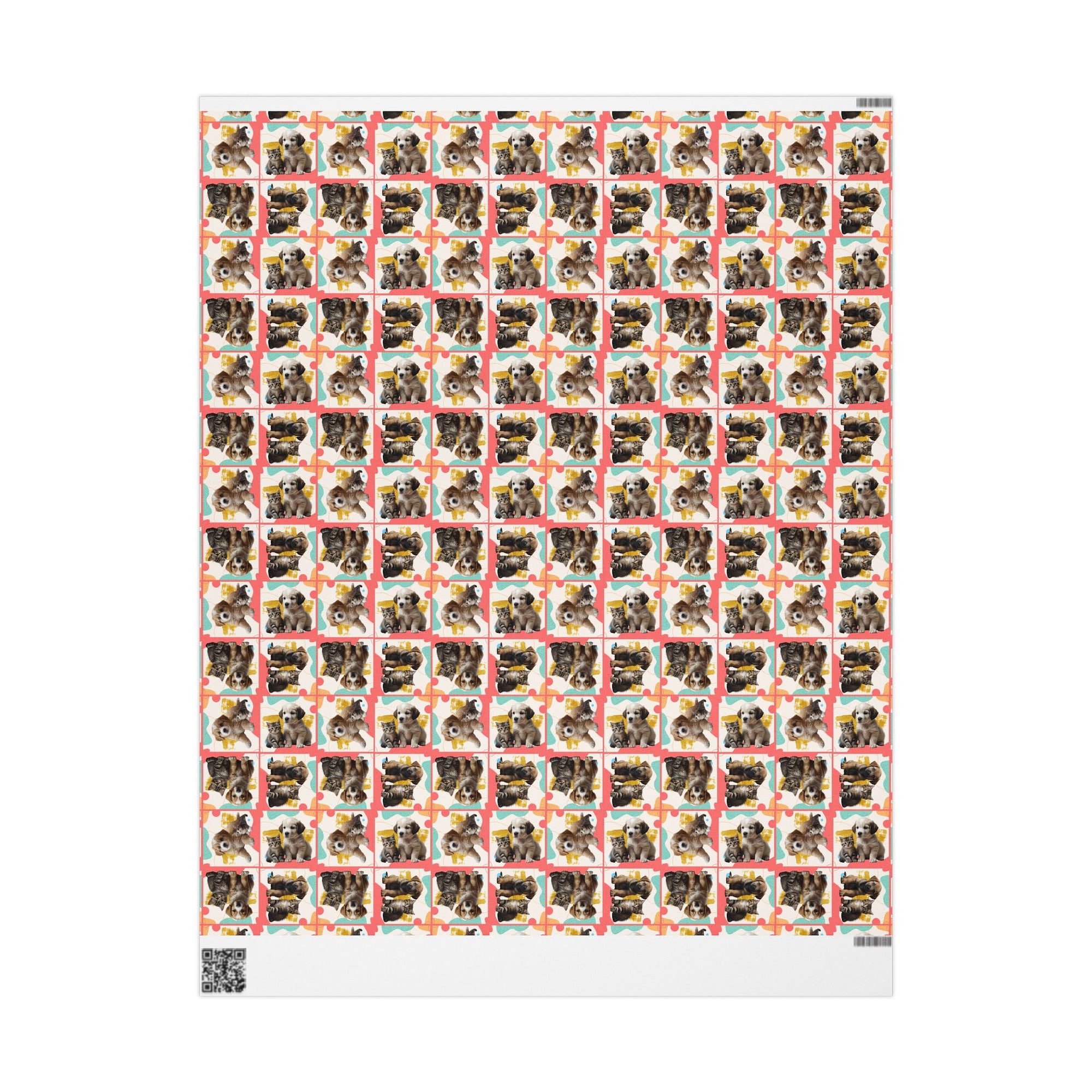 Colorful Puppy & Kitty Wrapping Papers