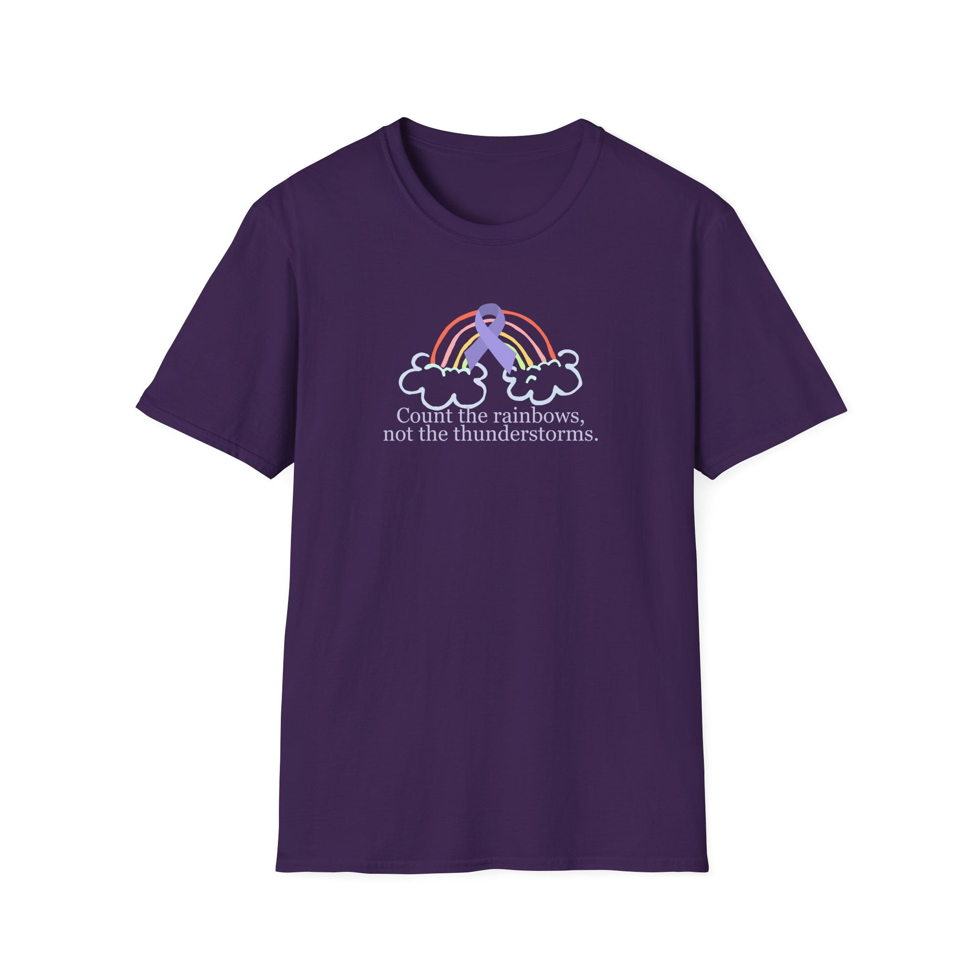 Unisex Softstyle T-Shirt - 'Count the Rainbows' Inspirational Tee