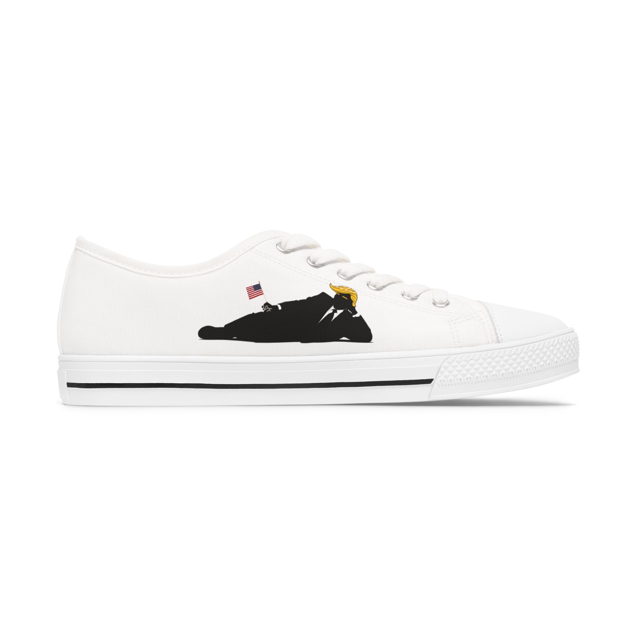 Confidence, Casually – Political Parody Low Top Sneakers for Women