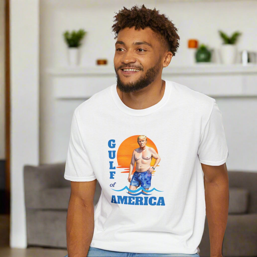 Trump's American Gulf Vintage T-Shirt - Unisex Softstyle Beachwear