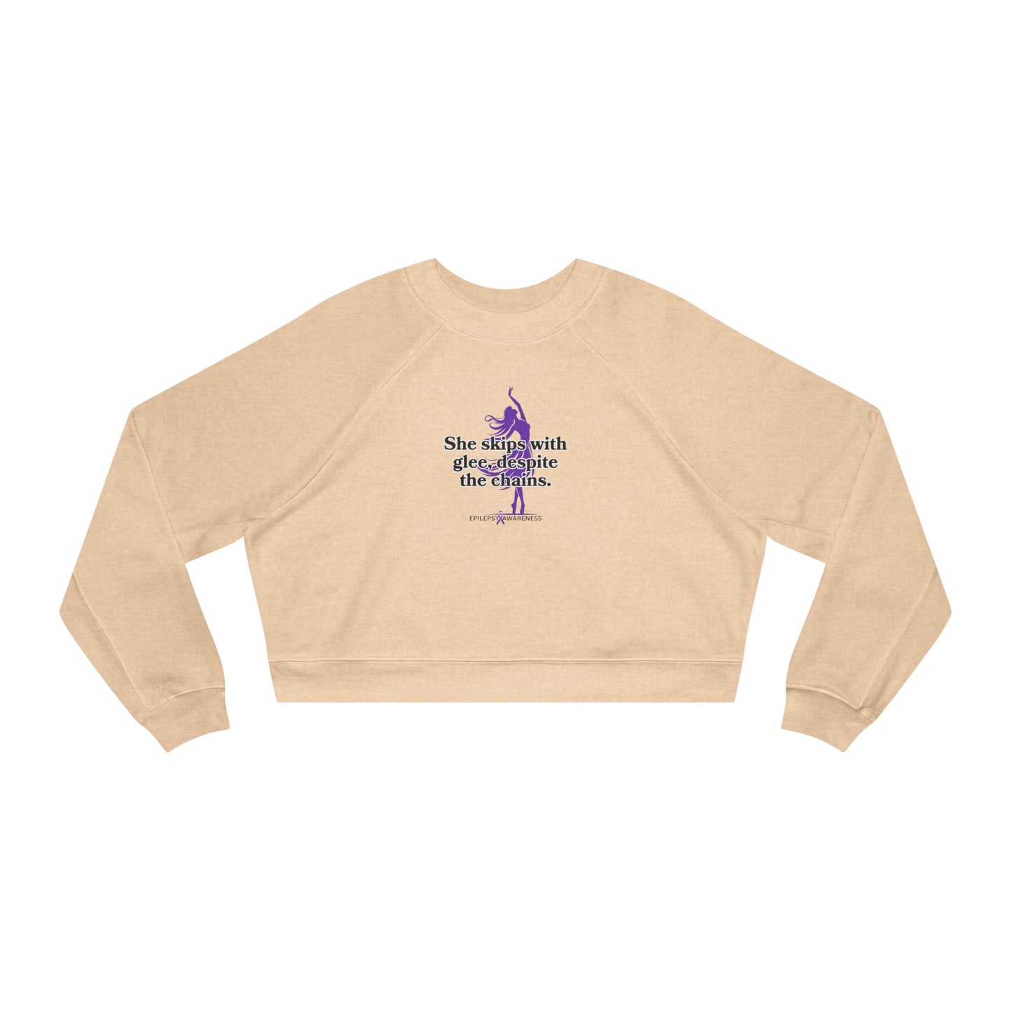 She Skips with Glee Women's Cropped Fleece Pullover