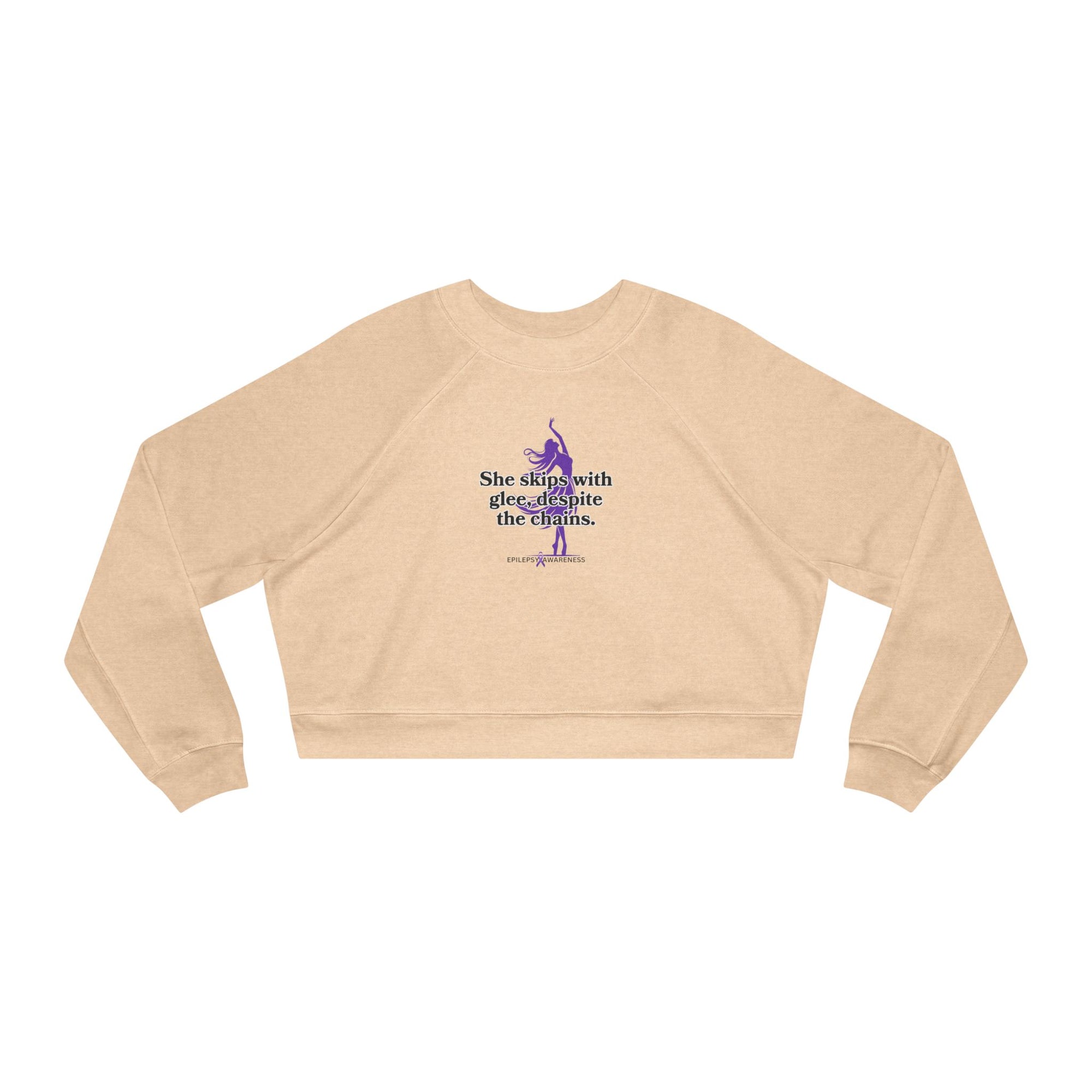 She Skips with Glee Women's Cropped Fleece Pullover