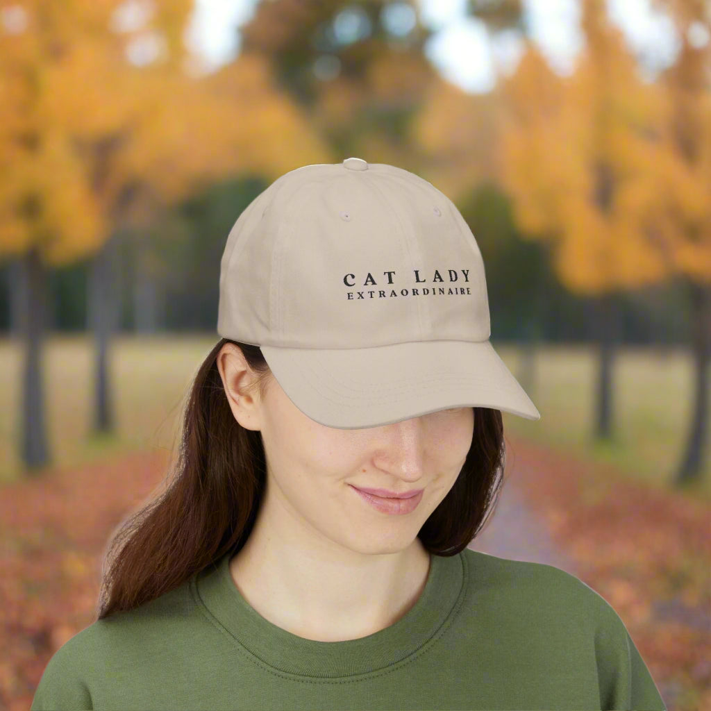 Cat Lady Extraordinaire Cap, Gift for Cat Ladies