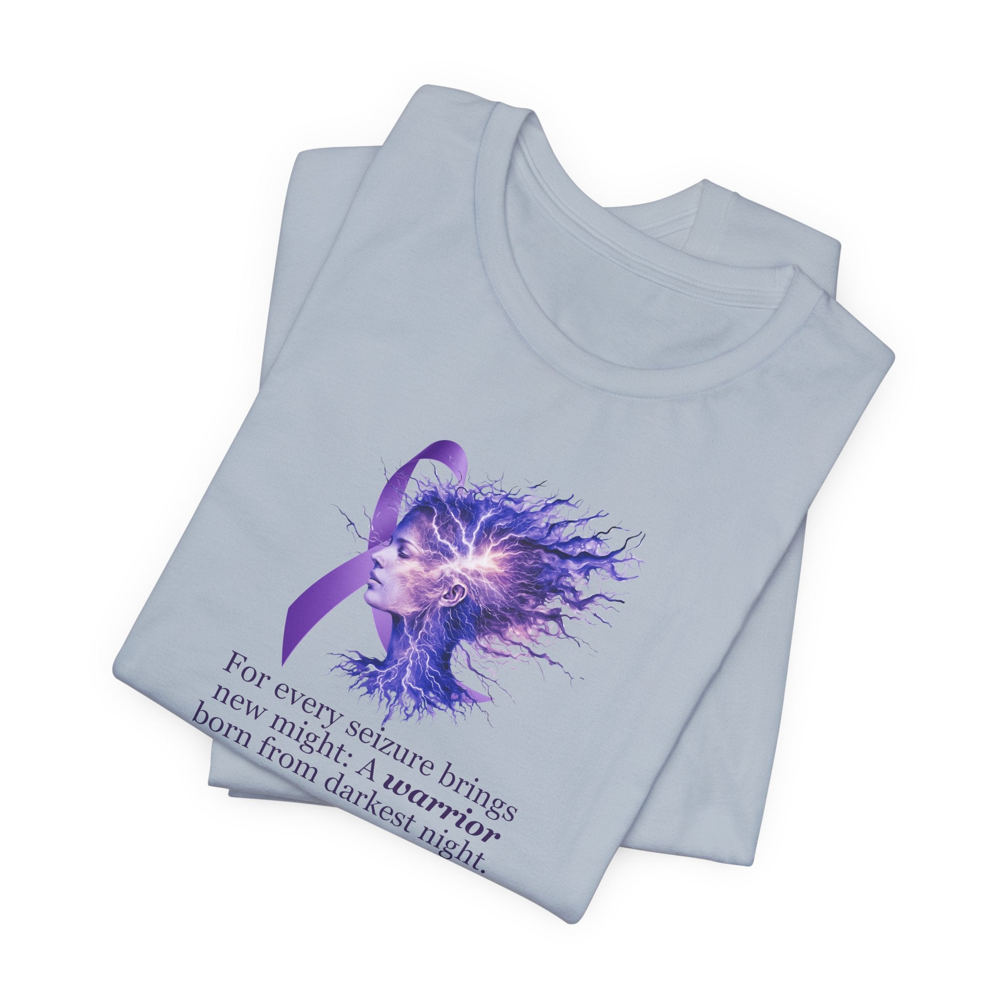Photo depicting the ​A Warrior is Born Unisex Jersey Short Sleeve Tee from EpiAl's Shop.