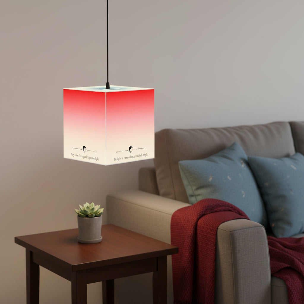 Tremendous Light Cube Lamp – Political Parody Poem Lamp | Statement Lighting Decor