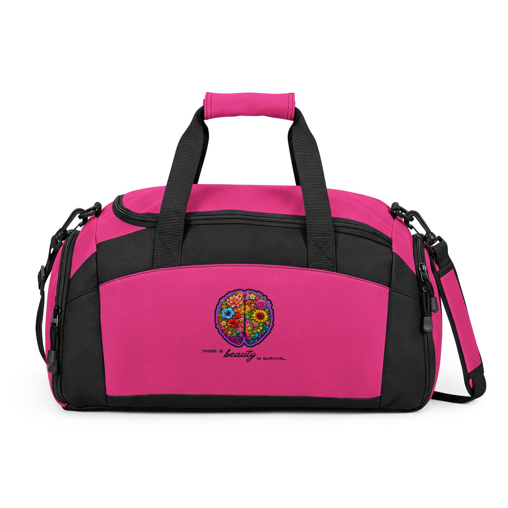 Floral Brain DTF Printed Gym Bag