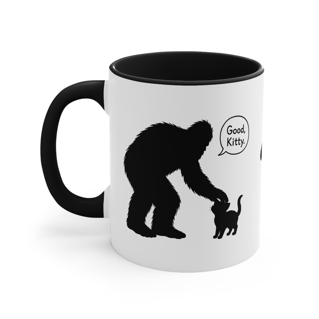 Sasquatch & Cat “Good, Kitty” Accent Mug